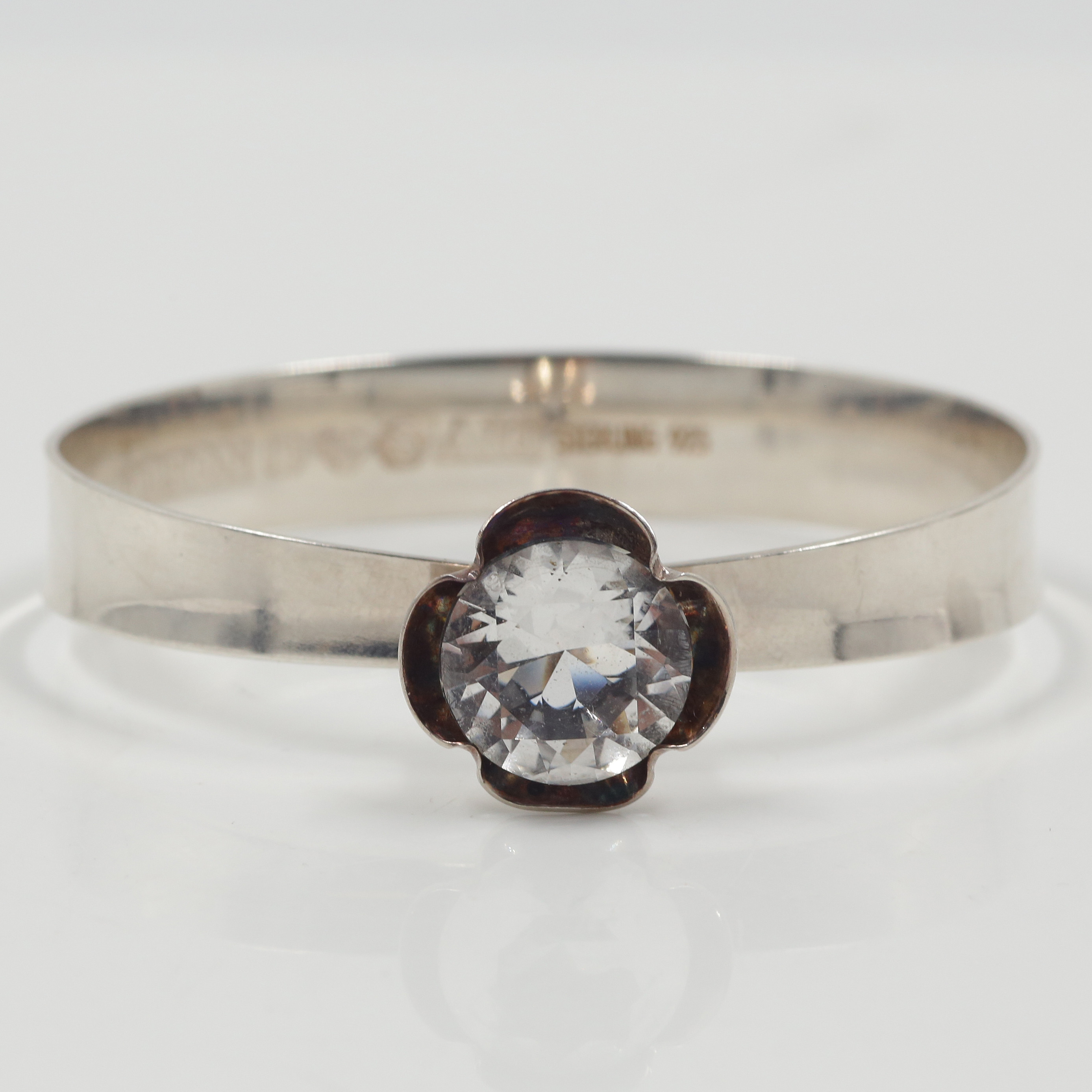 ARMRING, ALTON, STERLINGSILVER MED BERGSKRISTALL.