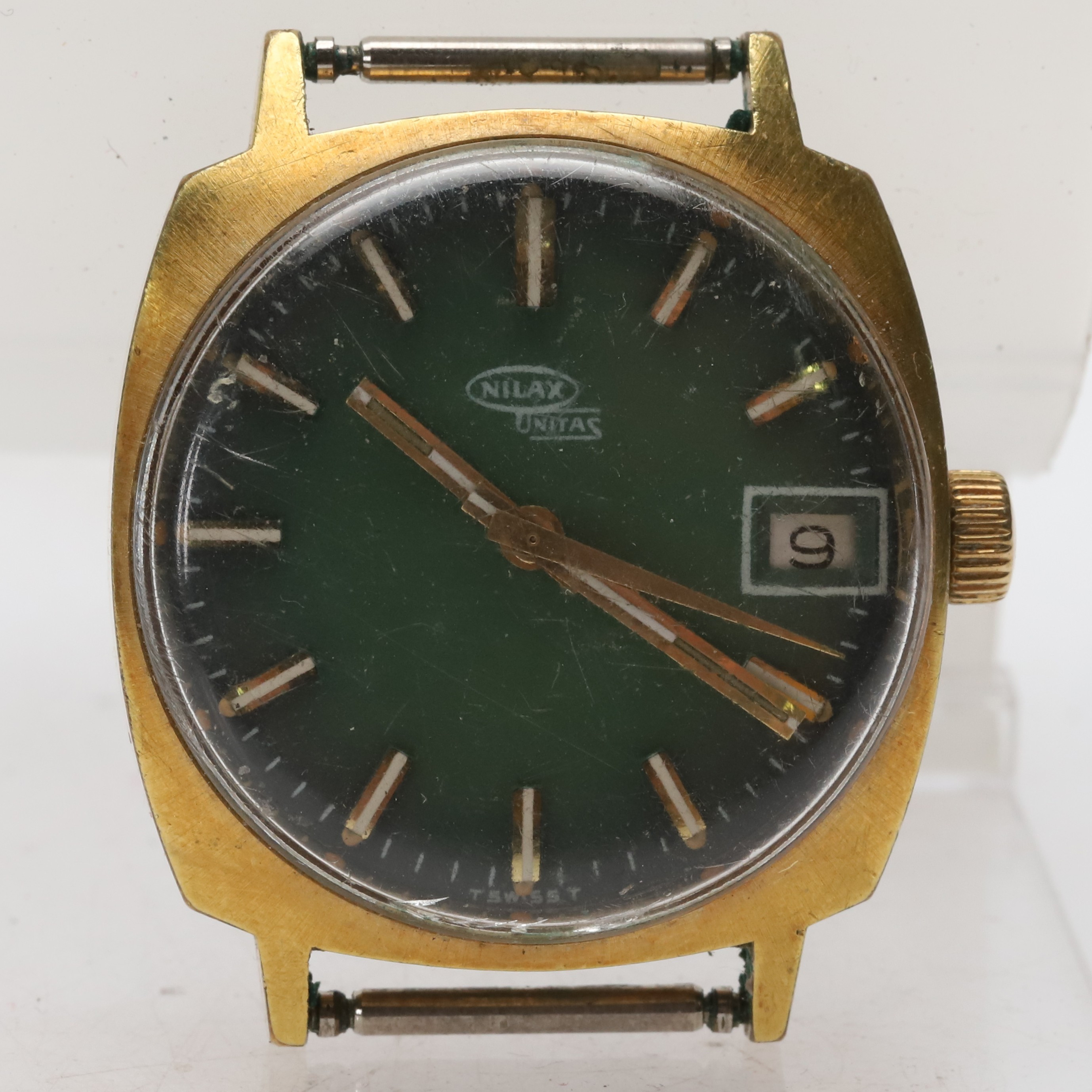 ARMBANDSUR. Nilax Unitas 17 jewes, manuell, ca 31 x 31 mm.