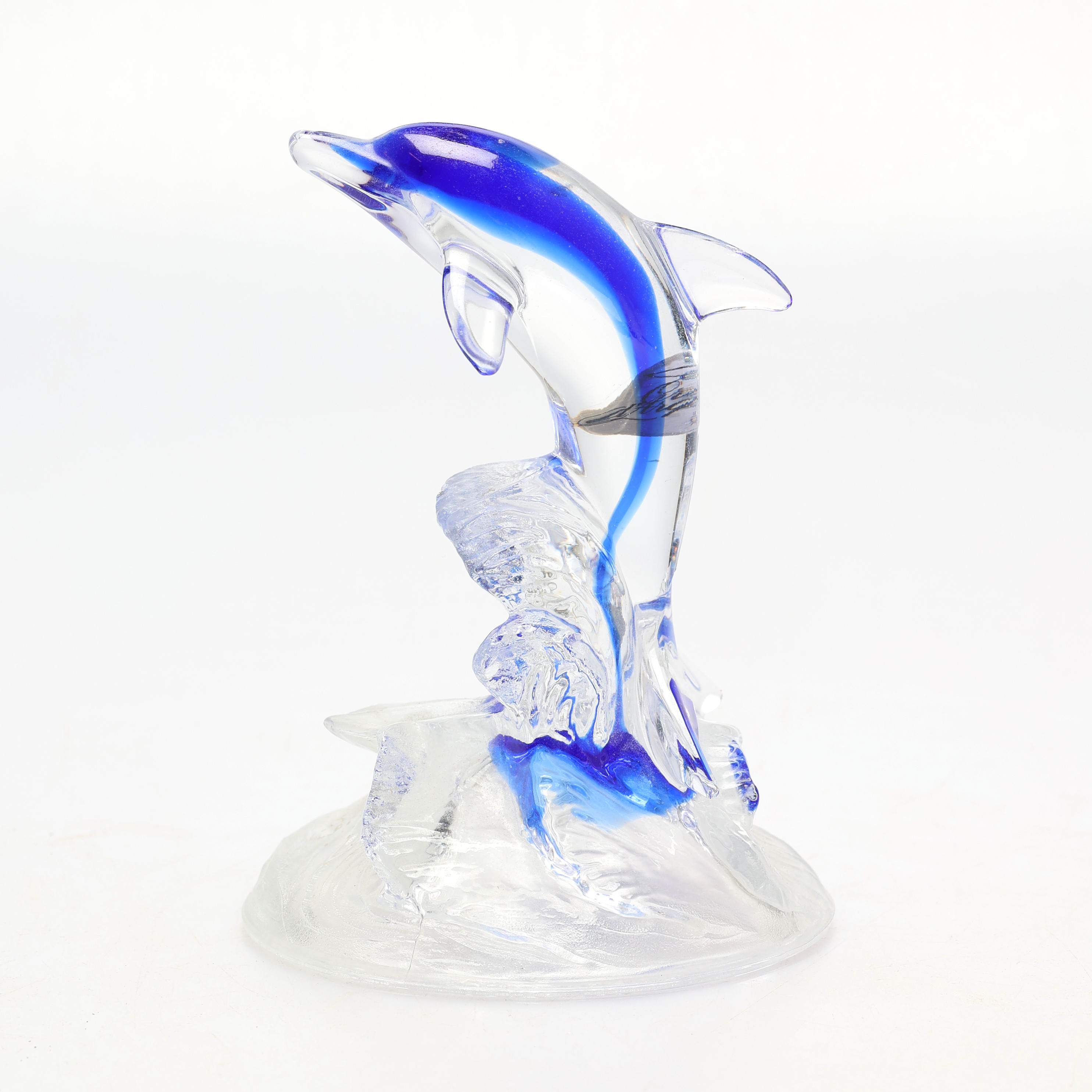 FIGURIN, delfin, kristall, Cristal D'Arques, Frankrike.
