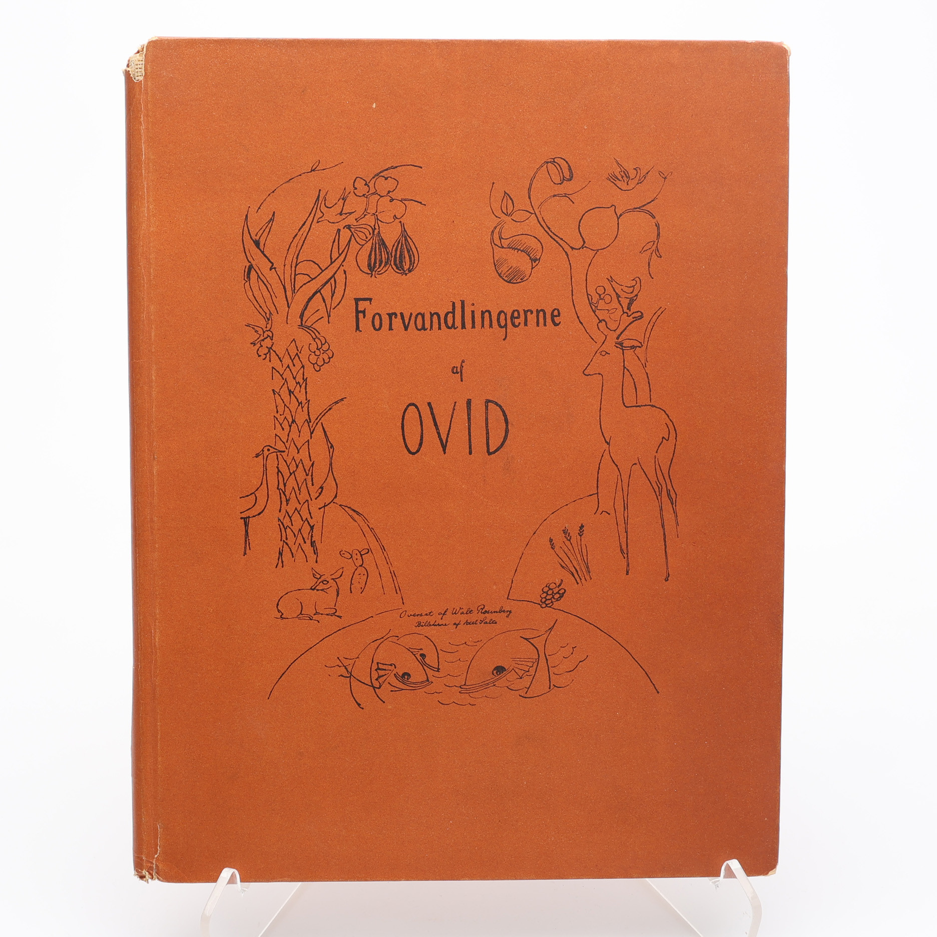 BIBLIOFILI. OVIDIUS FOPRVANDLINGERNE MED 13 KOLORERADE LITOGRAFIER AV DEN DANSKE KONSTNÄREN AXEL SALTO - NR. 89 AV 350 EXEMPLAR.