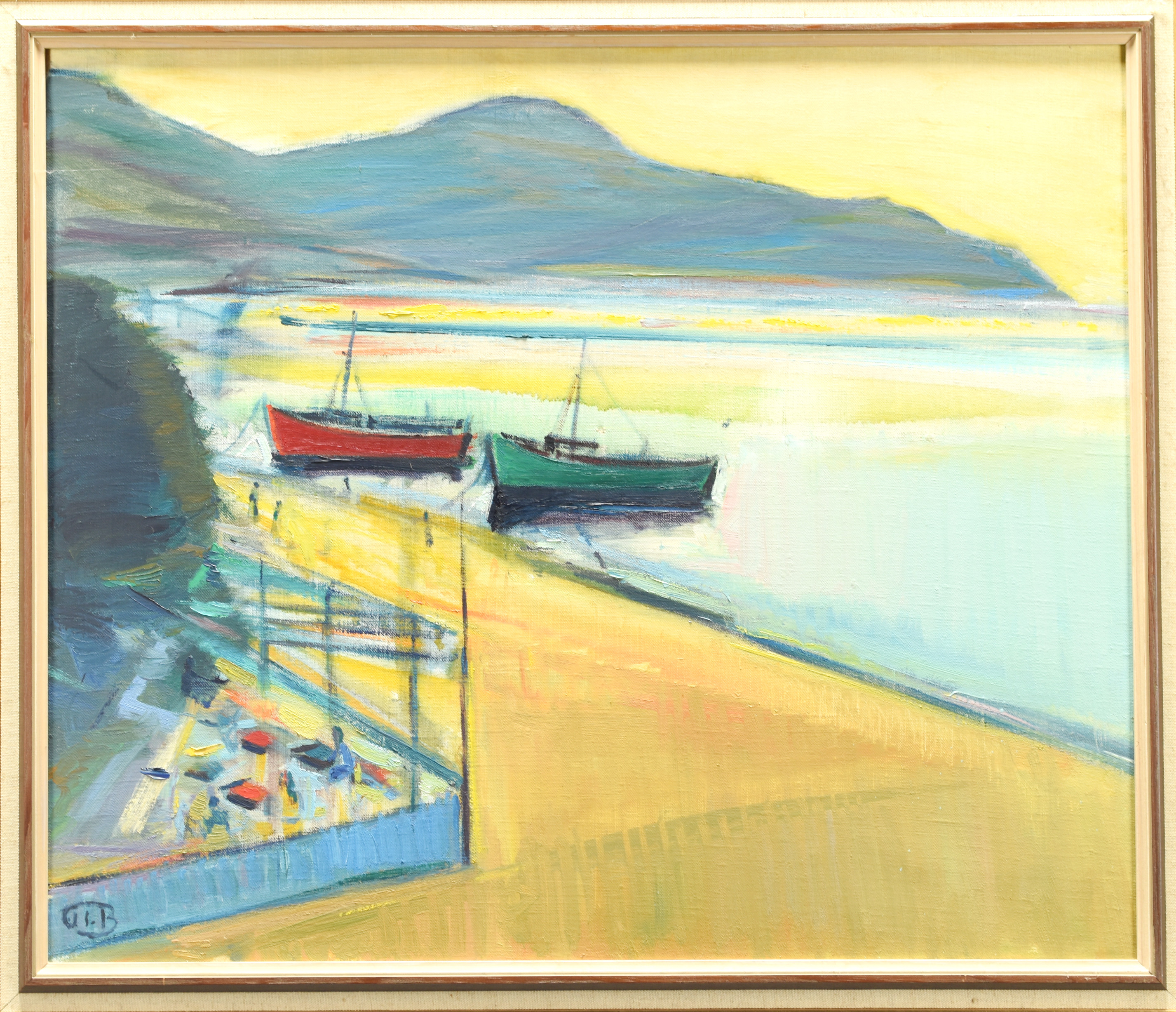 JOHN IVAR BERG. Olja på duk, signerad, 1900tal.