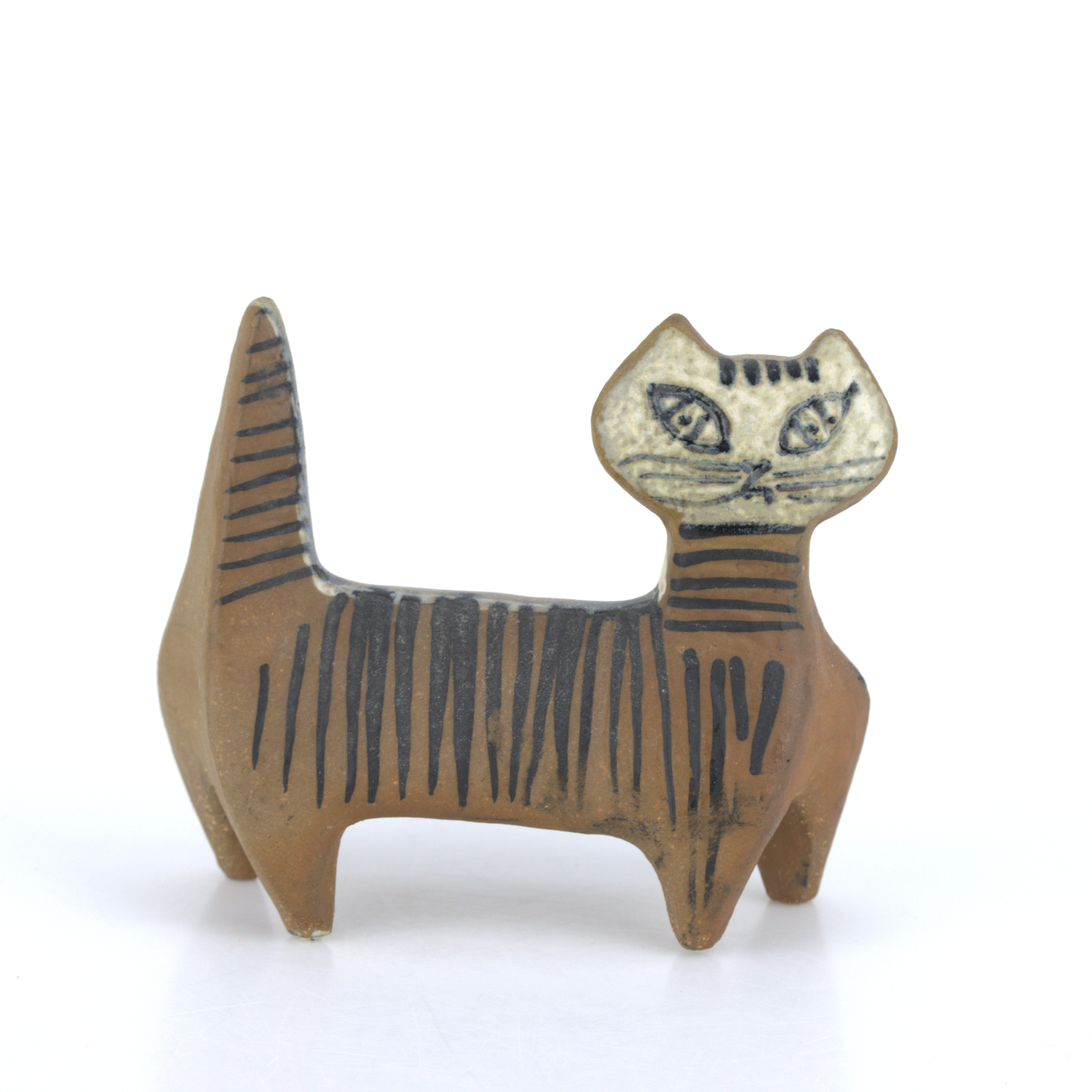 LISA LARSON. Figurin, "Katt, ur serien "Lilla Zoo", stengods, Gustavsberg.