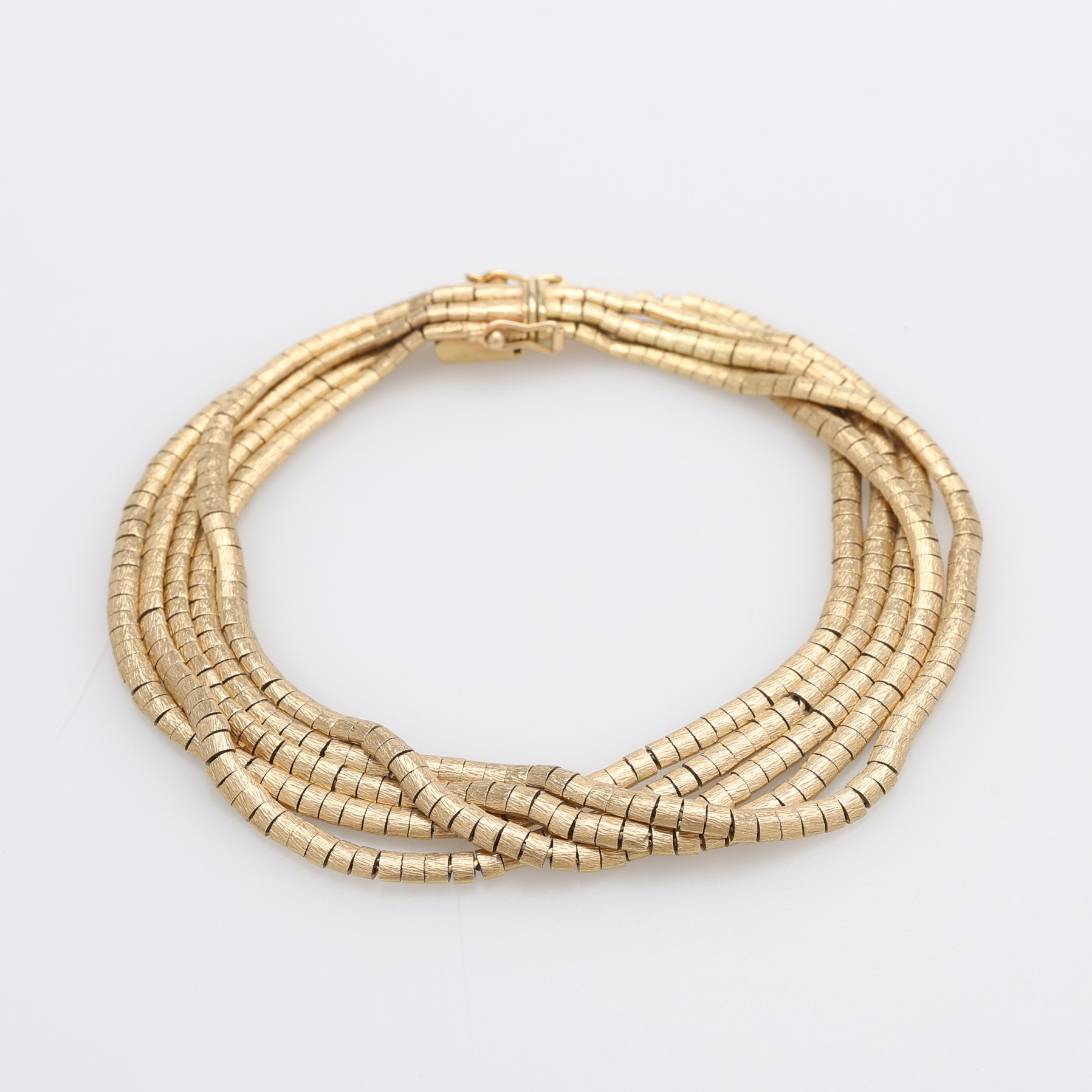 ARMBAND, 18K GULD, ITALIEN, TOTALVIKT CA 39 GRAM.
