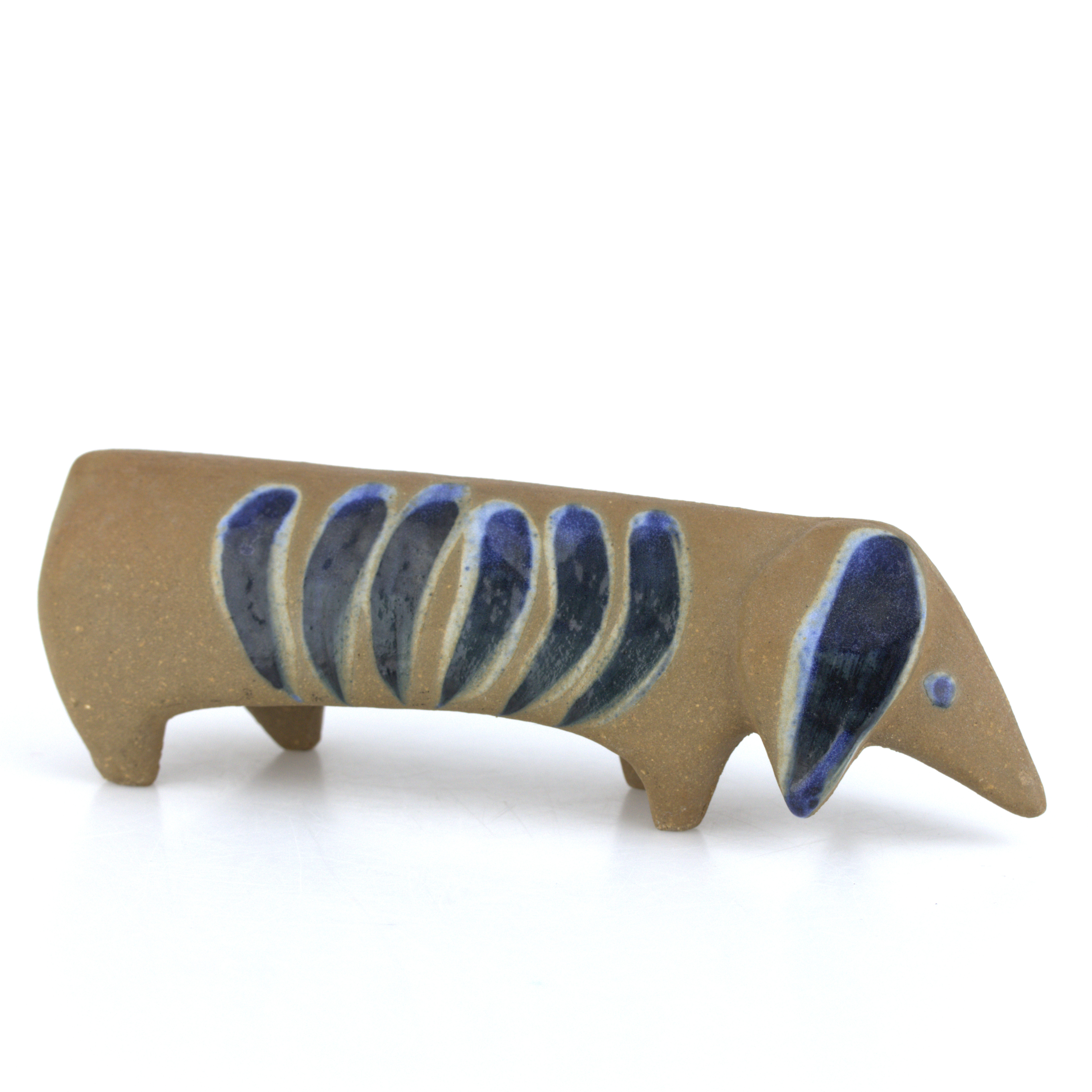 LISA LARSON. Figurin, "Tax", ur serien "Lilla Zoo", stengods, formgiven 1955, Gustavsberg.