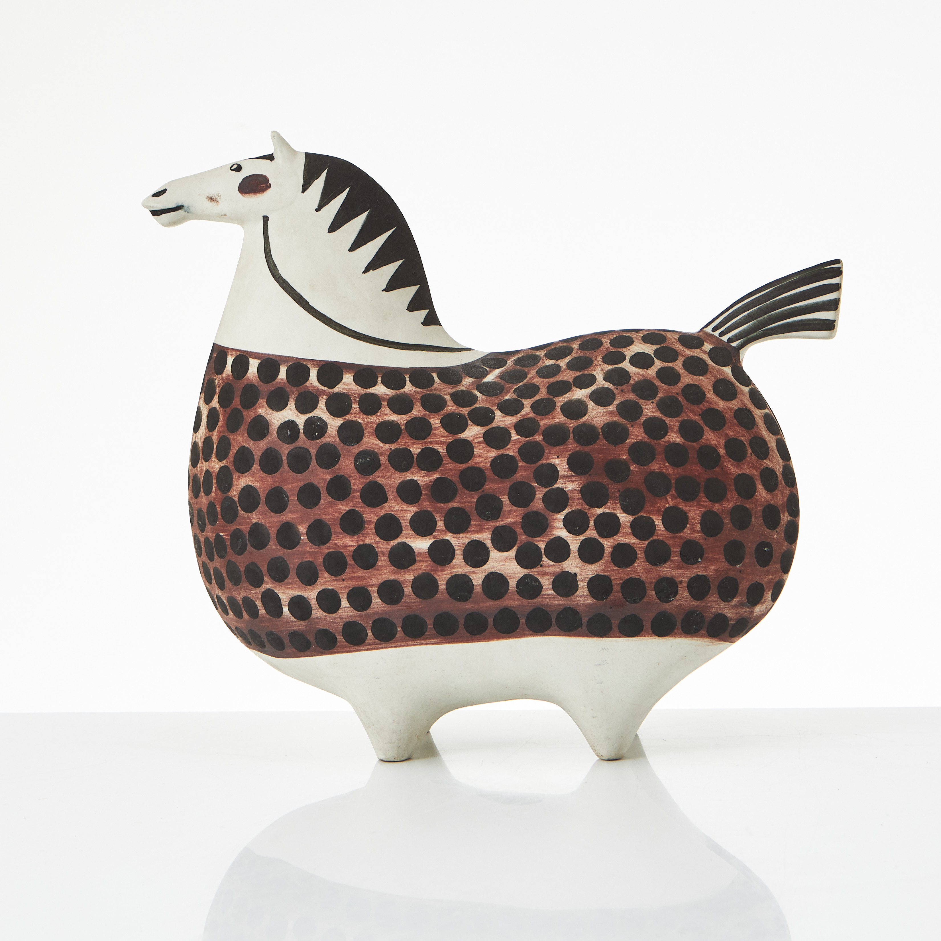 STIG LINDBERG. (Sverige, 1916–1982) Springare, figurin, stengods, signerad, Gustavsbergs Studio.