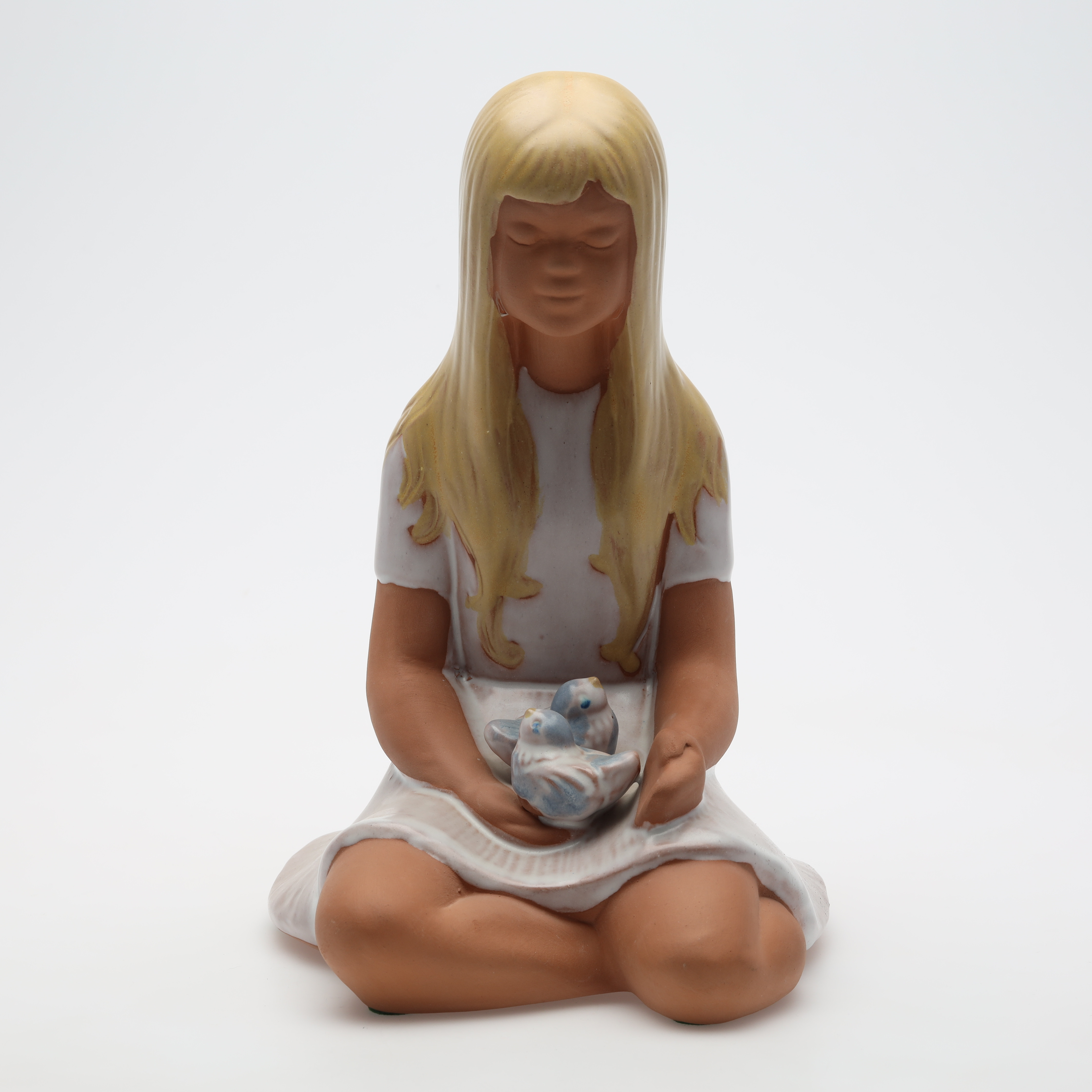 EDIT RISBERG. FIGURIN, stengods, JIE.