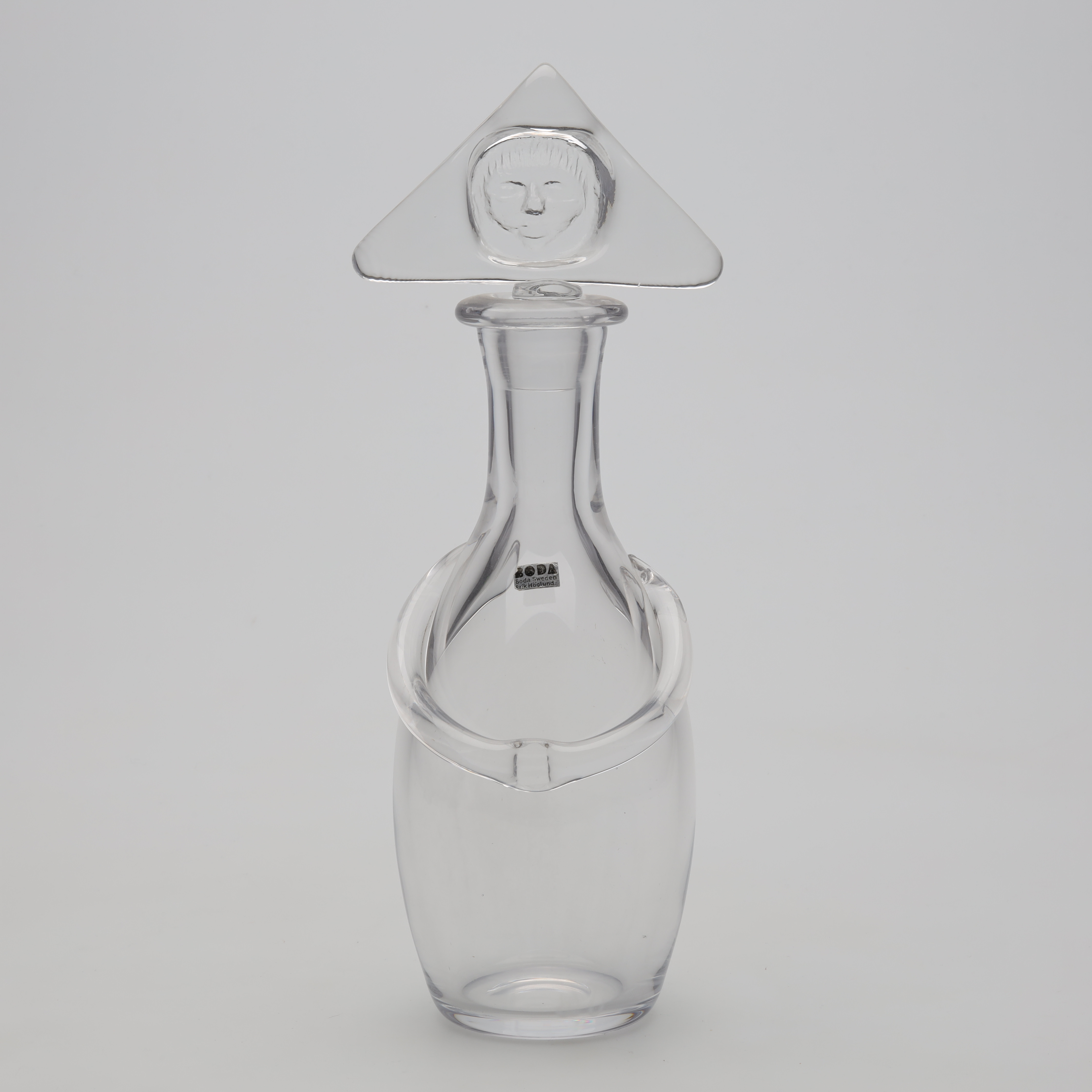 ERIK HÖGLUND. KARAFF, glas, Boda.