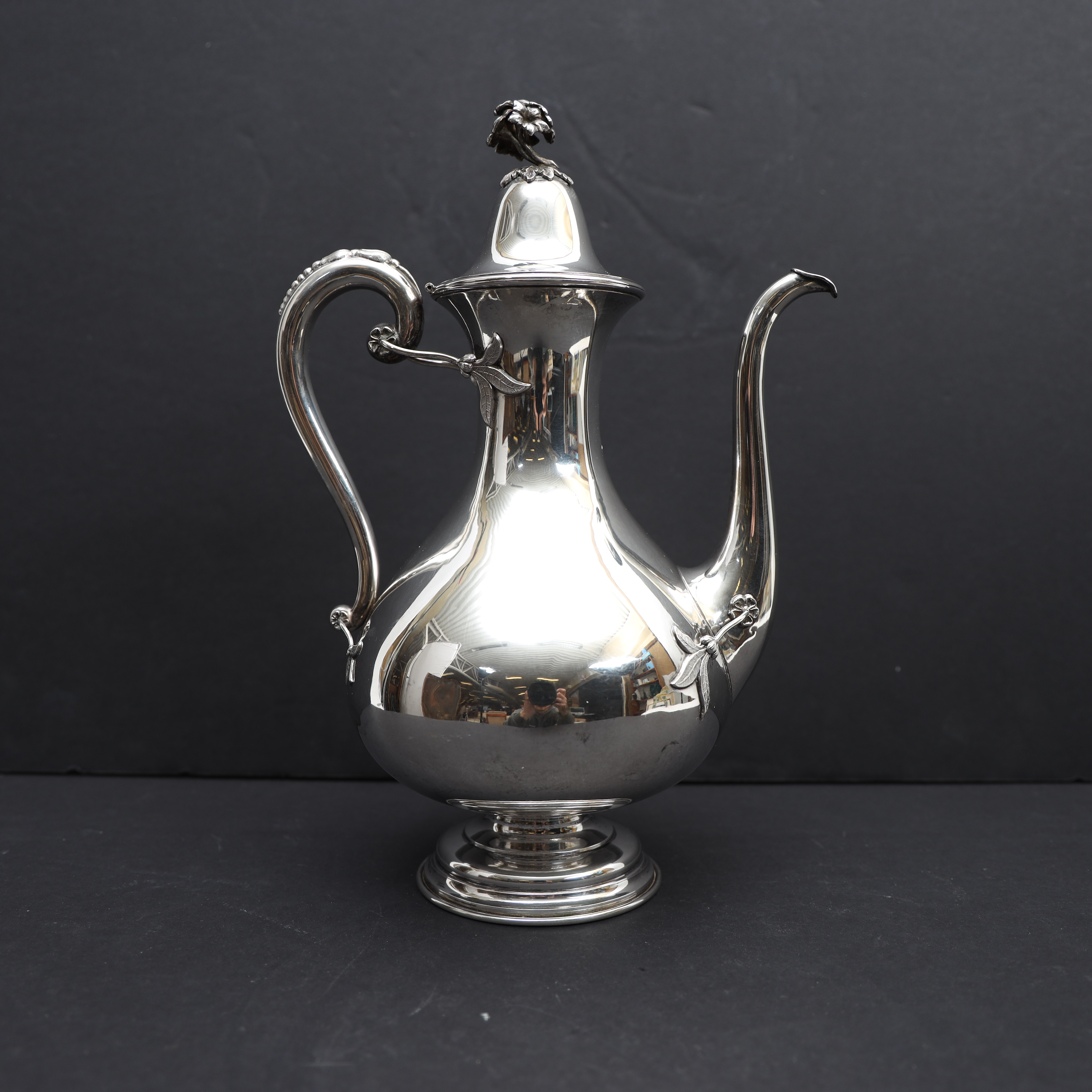 KAFFEKANNA, silver, SP, Linköping, 1880.