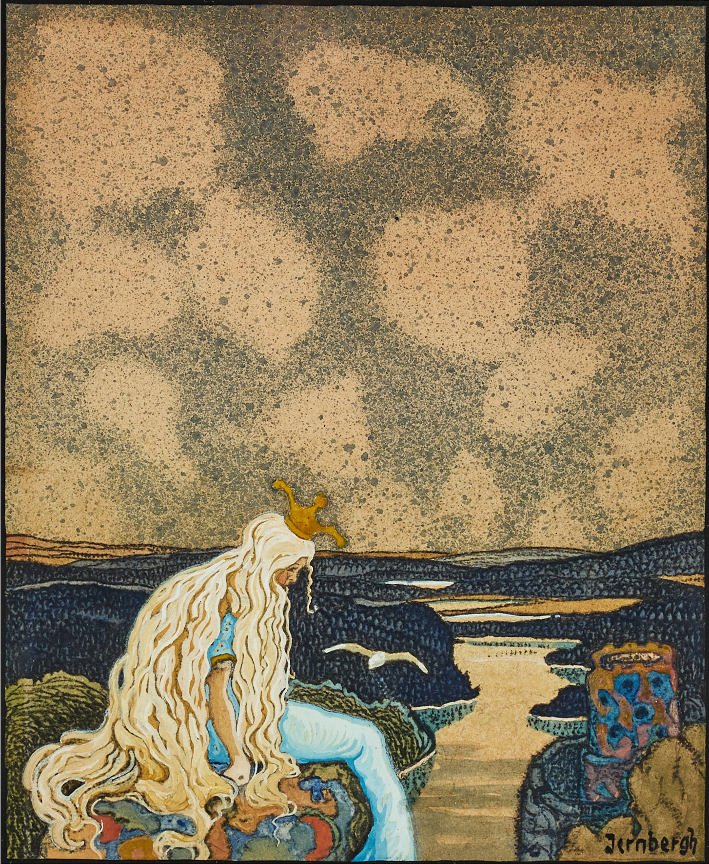 CARL VICTOR JERNBERGH (1882-1963). "Prinsessa".