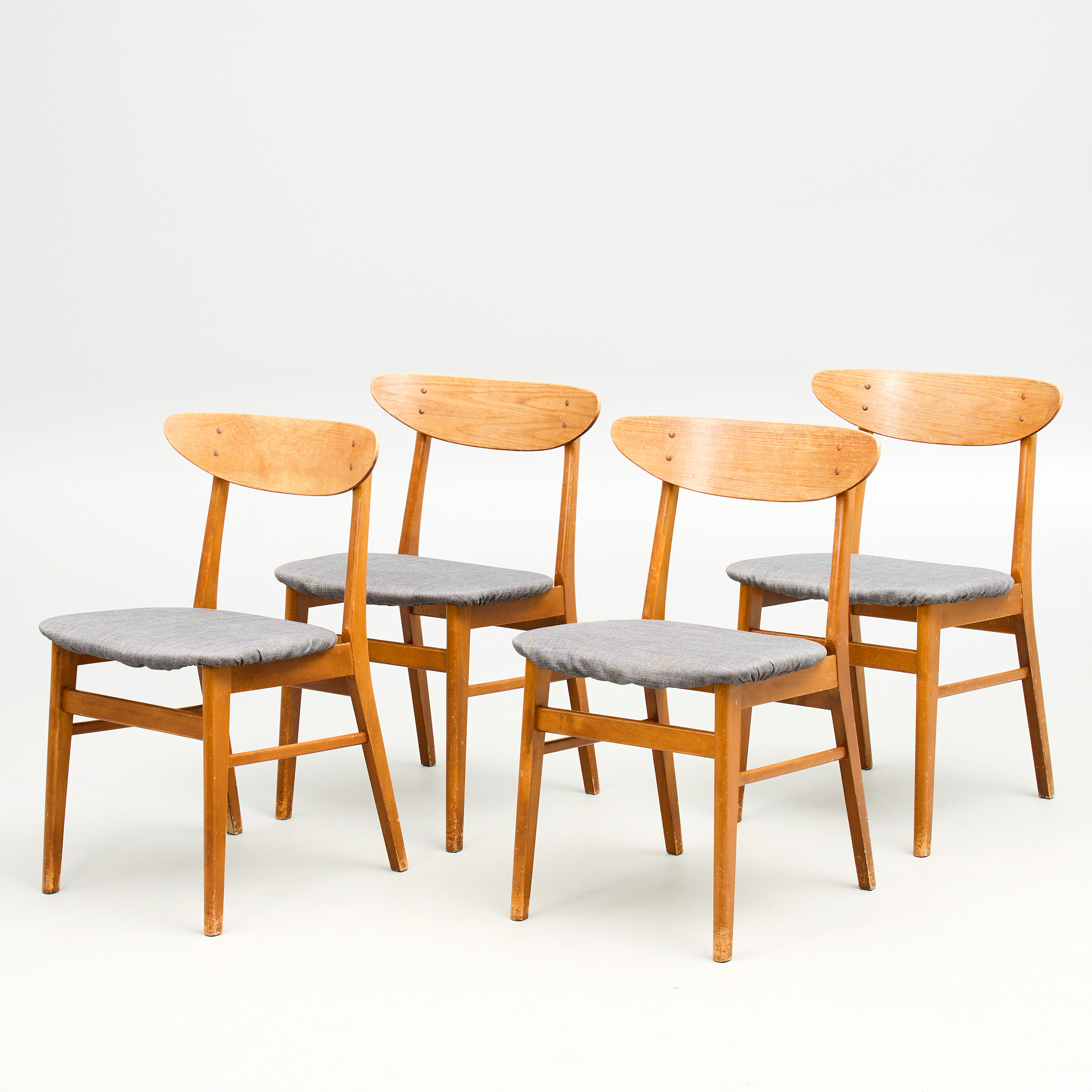 Stolar, 4 st, Farstrup, Danmark, 1950-60-tal.
