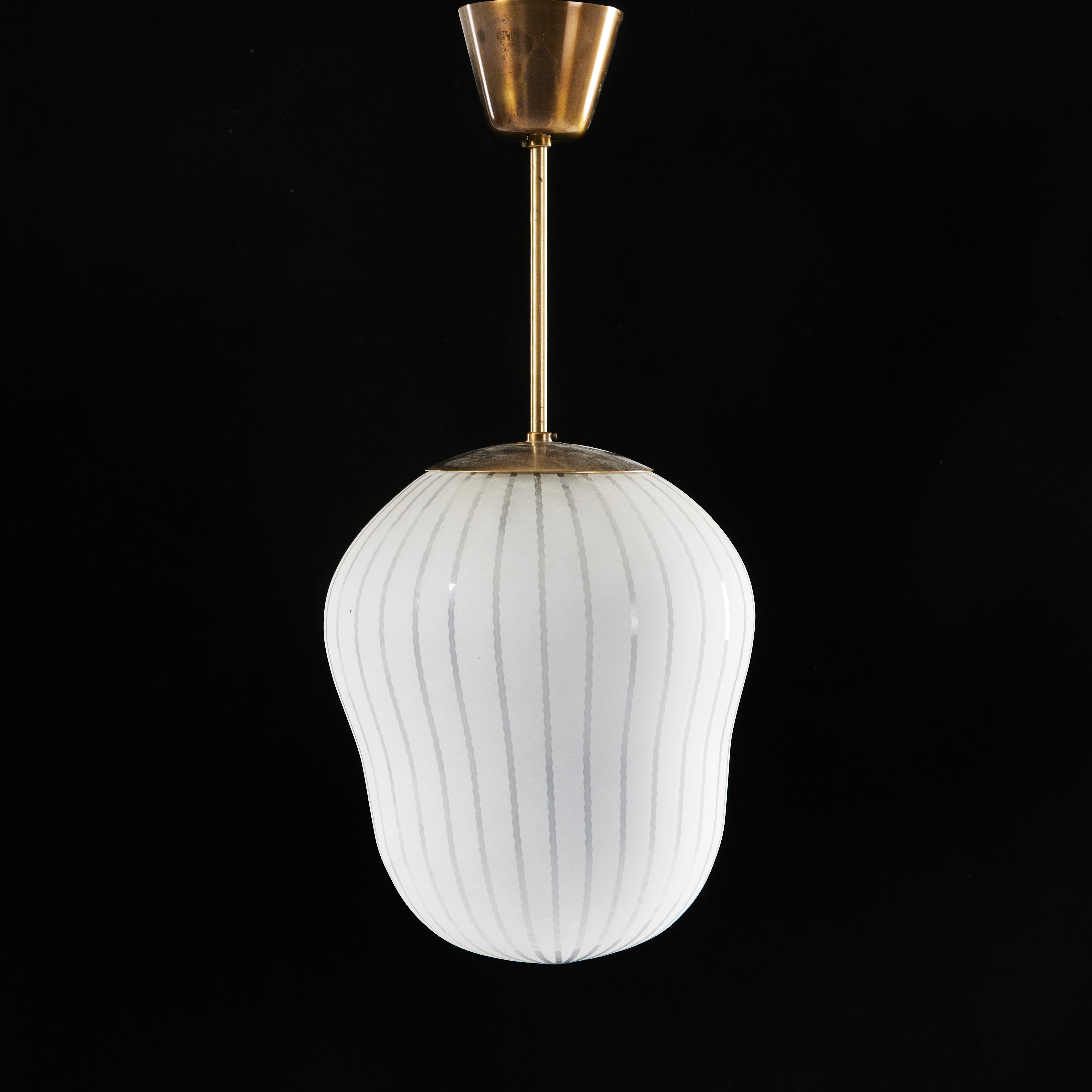 HARALD NOTINI. Taklampa, Arvid Böhlmarks Lampfabrik, 1940-tal, Swedish Modern, modell 11258 B.