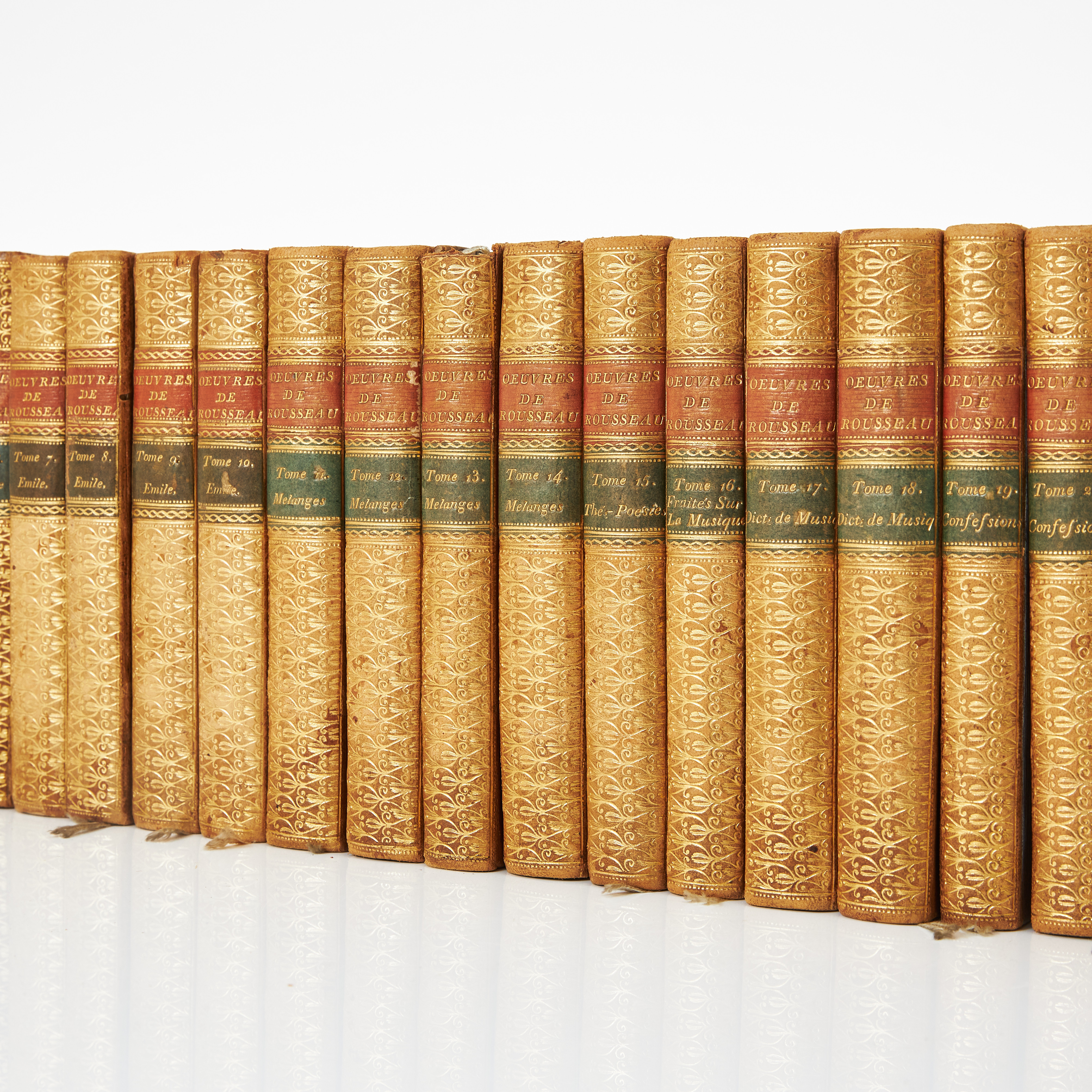 ROSSEAU, VACKRA FRANSKA BAND, PROVENIENS CRONSTEDT. 1782. 30 volymer.