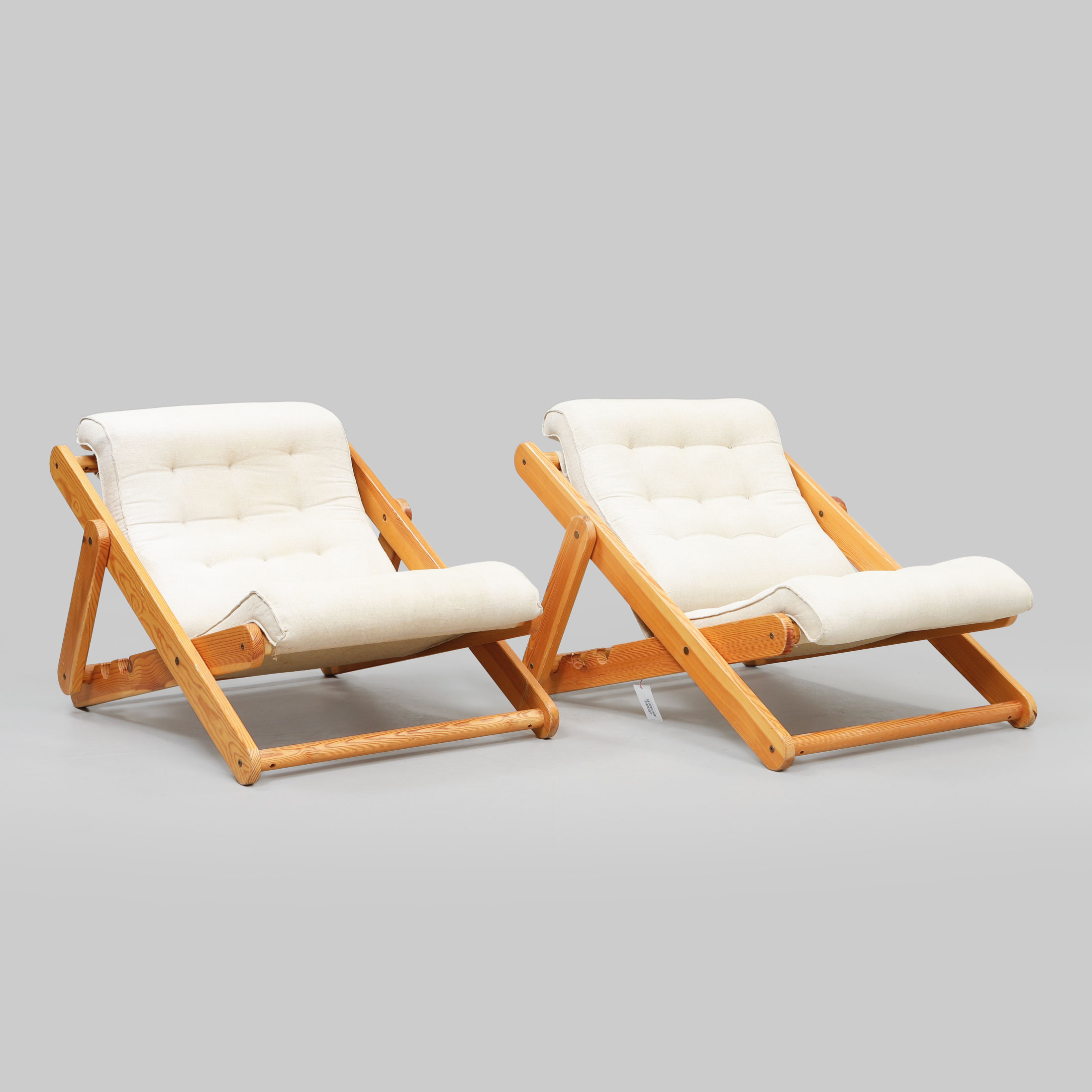 GILLIS LUNDGREN. Fåtöljer, 2 st, "Kontiki", IKEA.