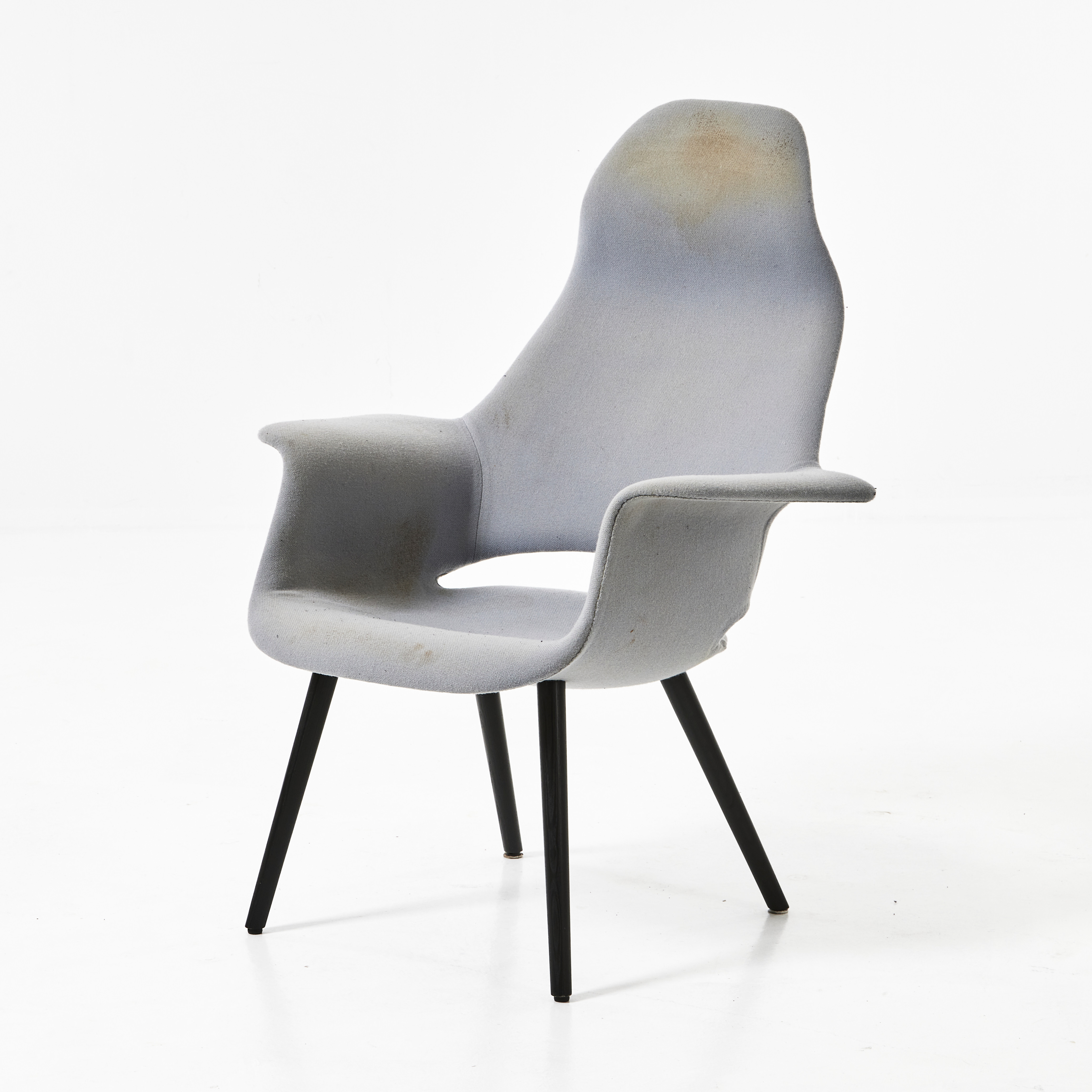 CHARLES EAMES & EERO SAARINEN. Fåtölj, "Organic highback", märkt, Vitra.
