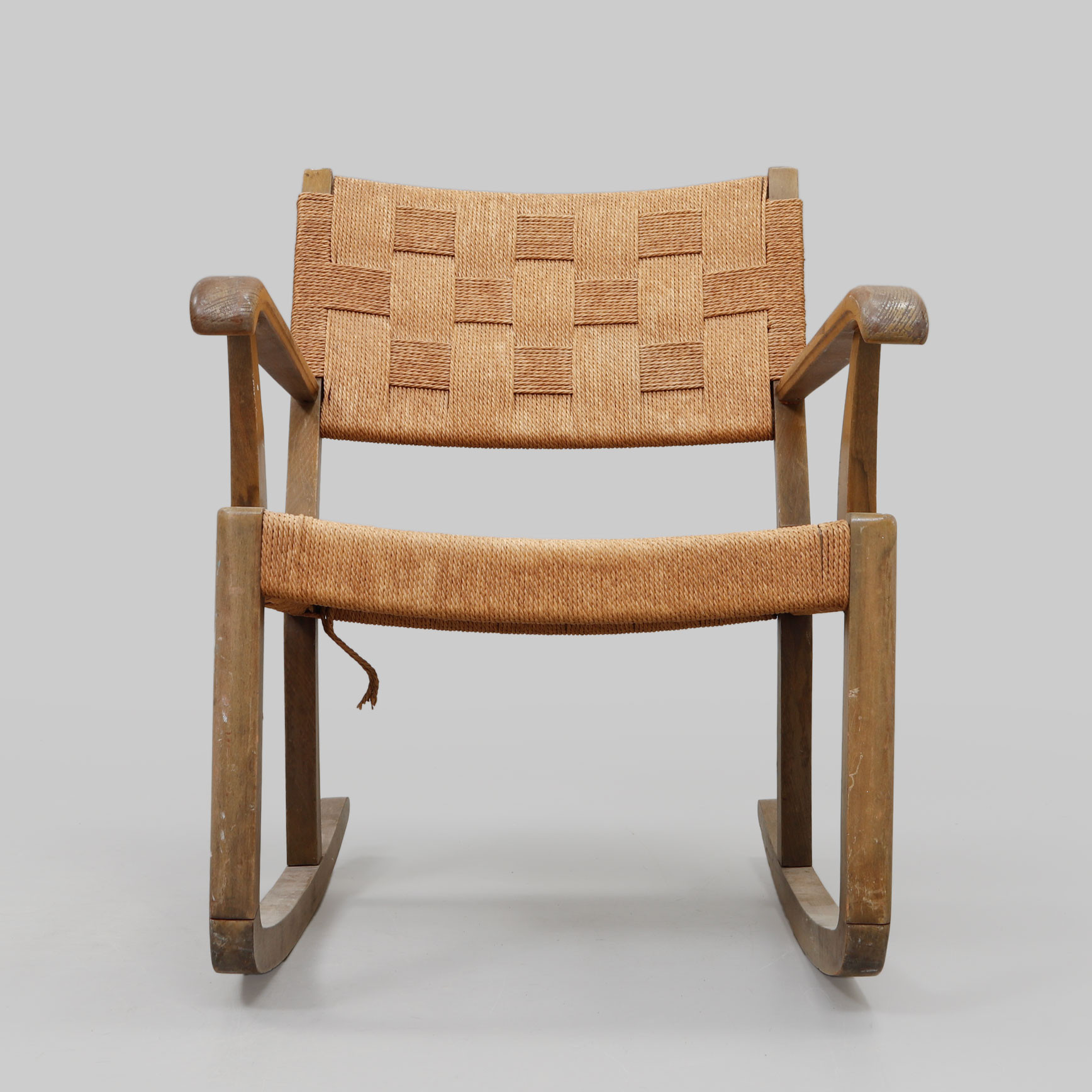 KARL SCHRØDER. TILLSKRIVEN. Gungstol, sannolikt Fritz Hansen, Danmark, 1930/40-tal.