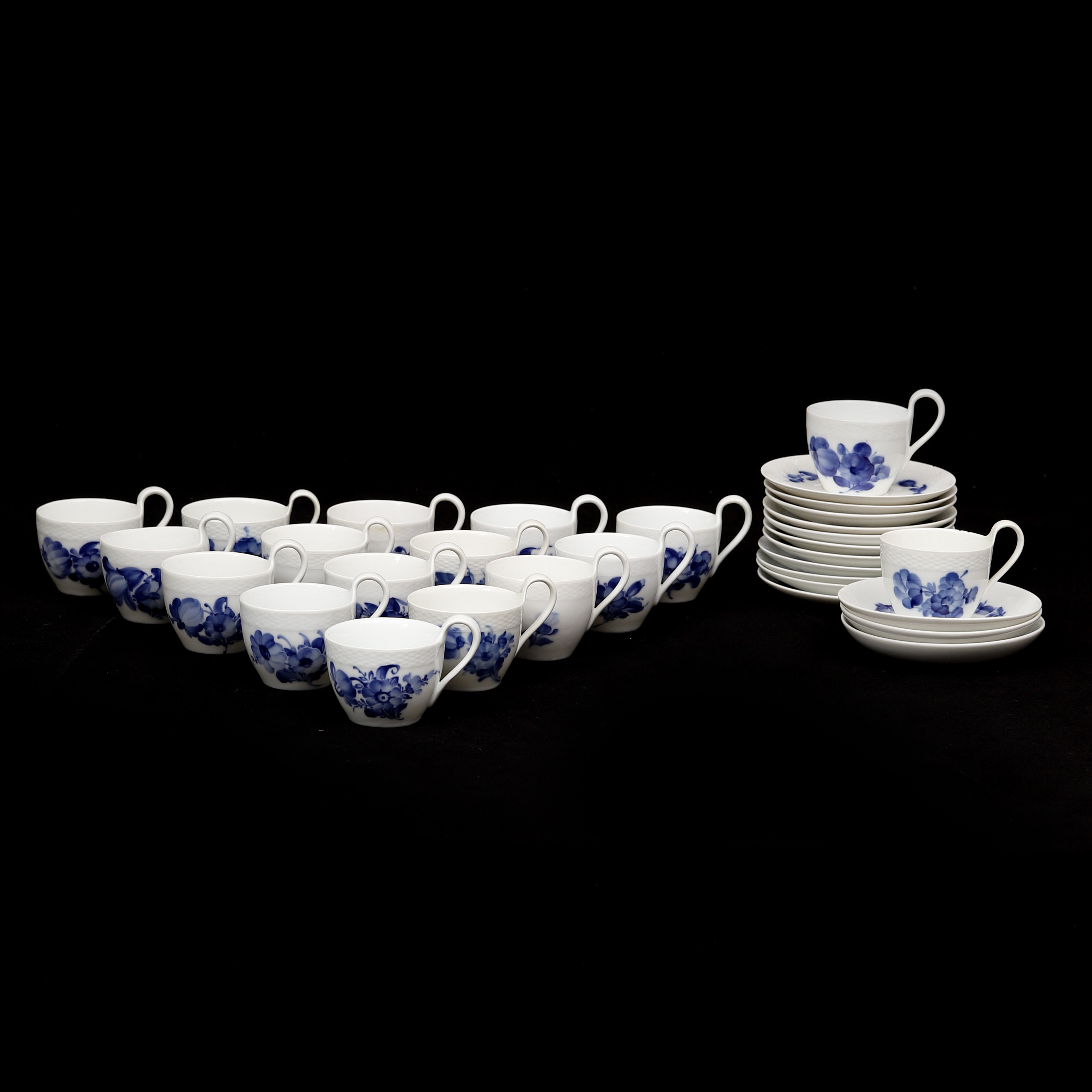 Kaffeservis, 31 delar, "Blå Blomst", Royal Copenhagen, Danmark.