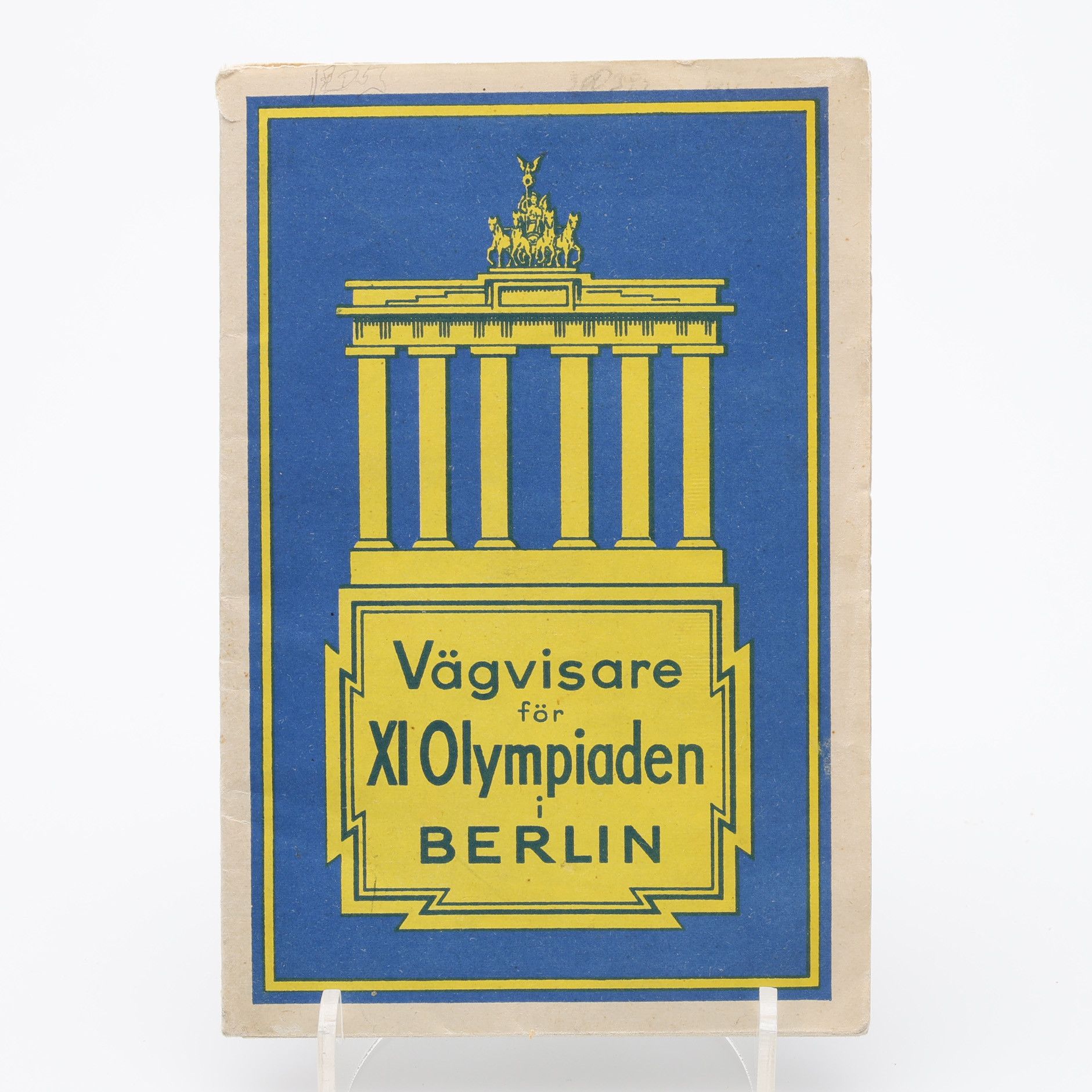 OLYMPIADER. EN SVENSK UTGÅVA AV VÄGVISARE FÖR XI OLYMPIADEN I BERLIN 1936.