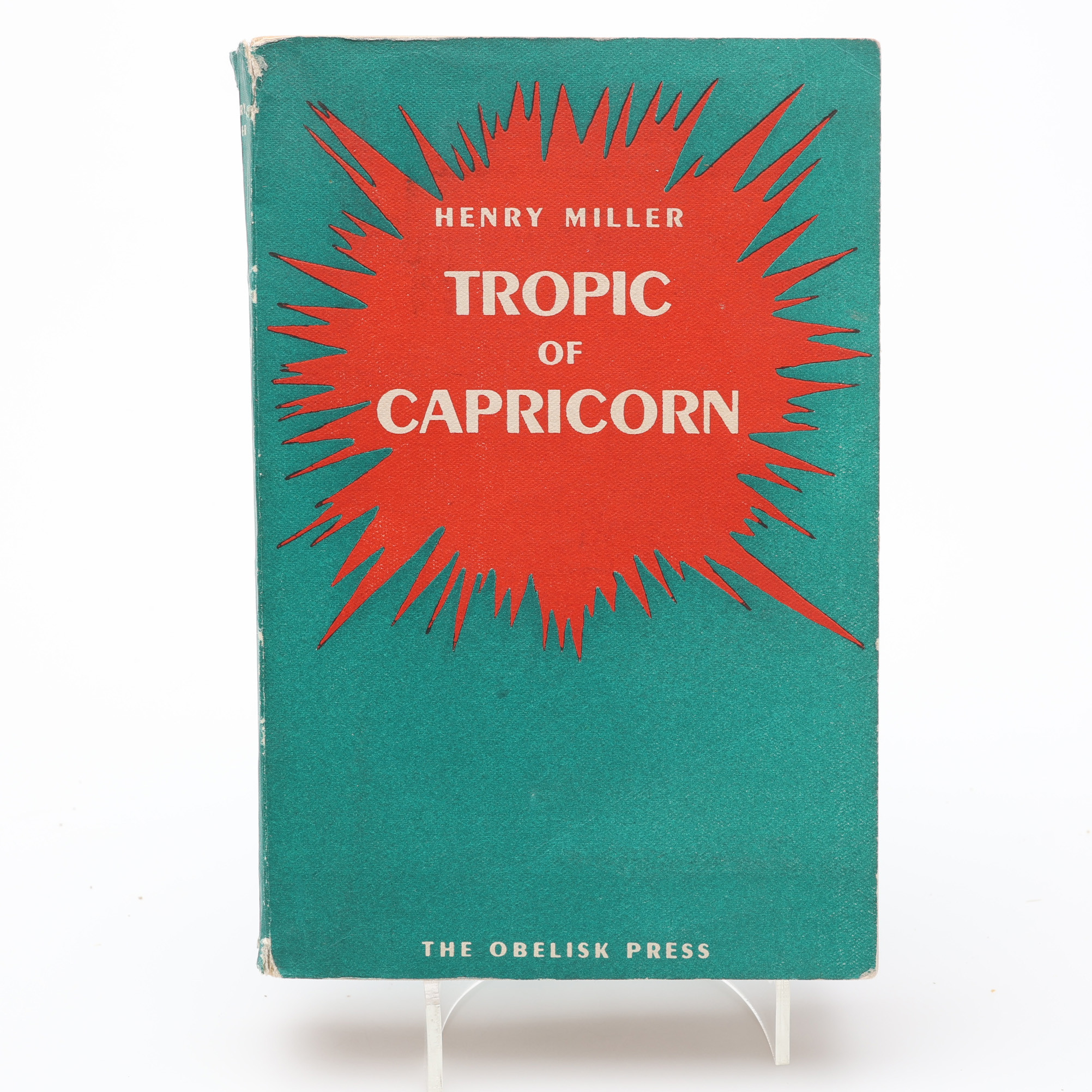 HENRY MILLERS TROPIC OF CAPRICORN I EN UTGÅVA PÅ THE OBELISK PRESS I PARIS 1948.