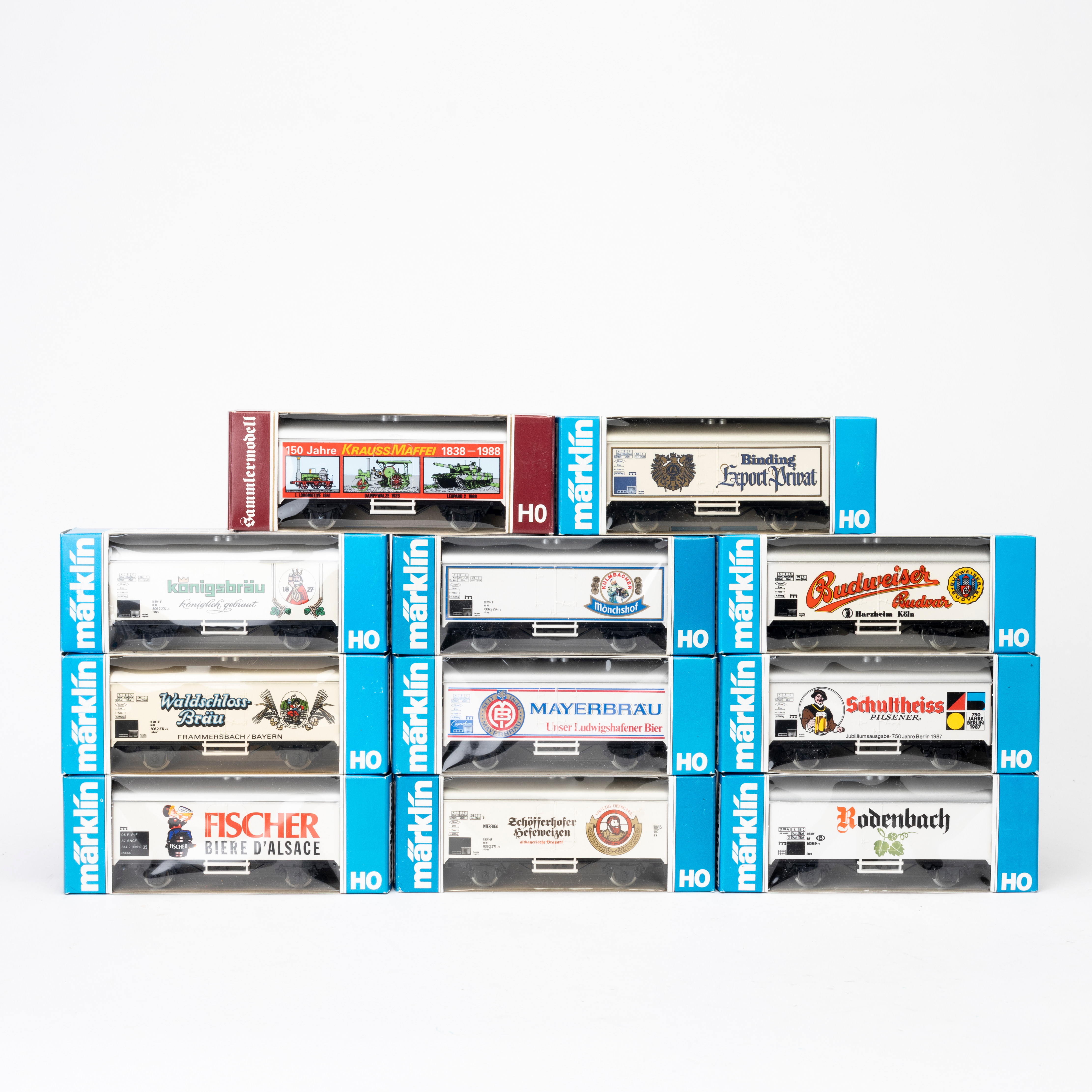 MÄRKLIN 4415 reklamvagnar, Werbemodelle 11 st, originalförpackning.