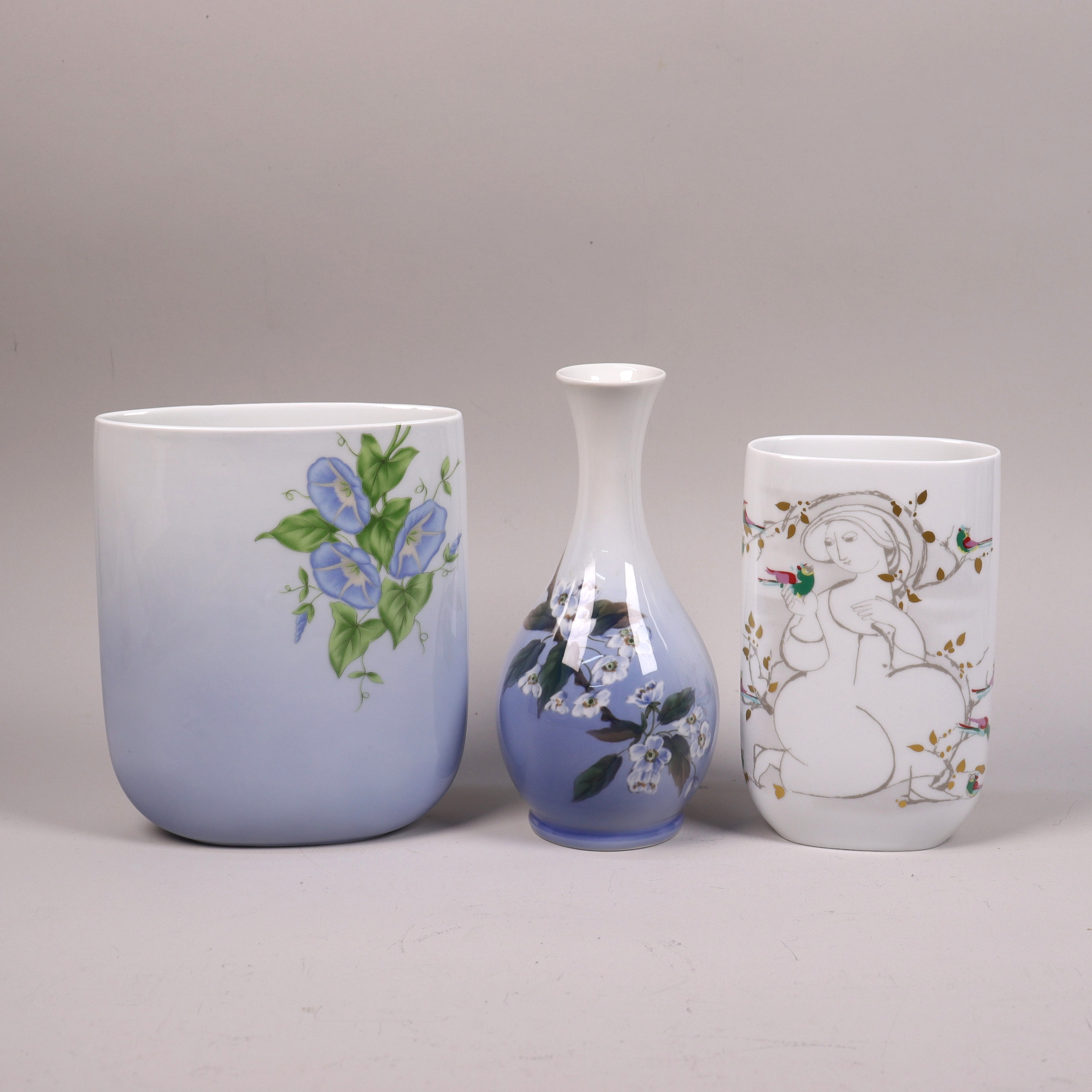 VASER, Bing & Gröndahl, Rosenthal samt Royal Copenhagen, 3 st.