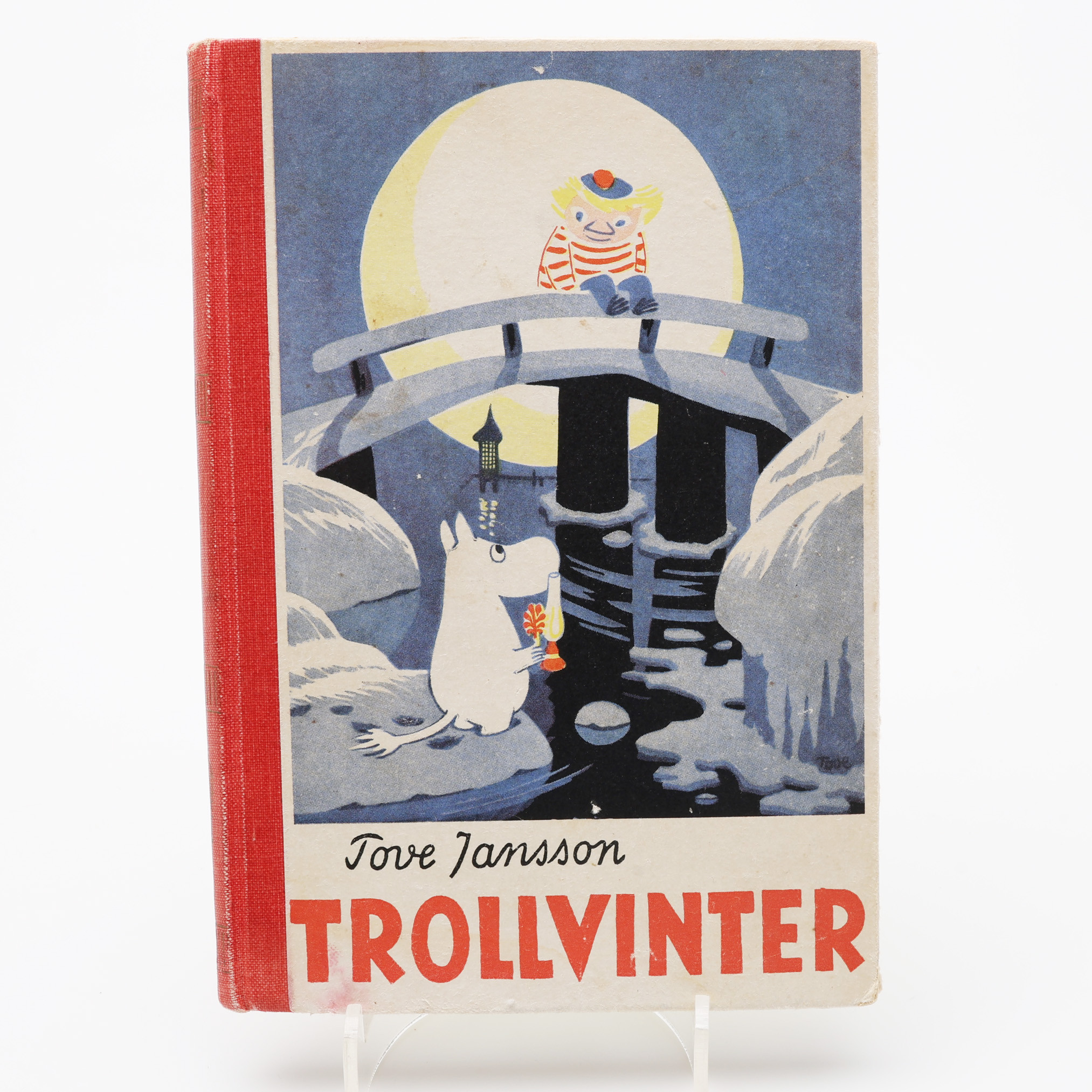 MUMINTROLLEN. ETT BRA EXEMPLAR AV TOVE JANSSONS TROLLVINTER I ORIGINALUPPLAGAN FRÅN 1957.
