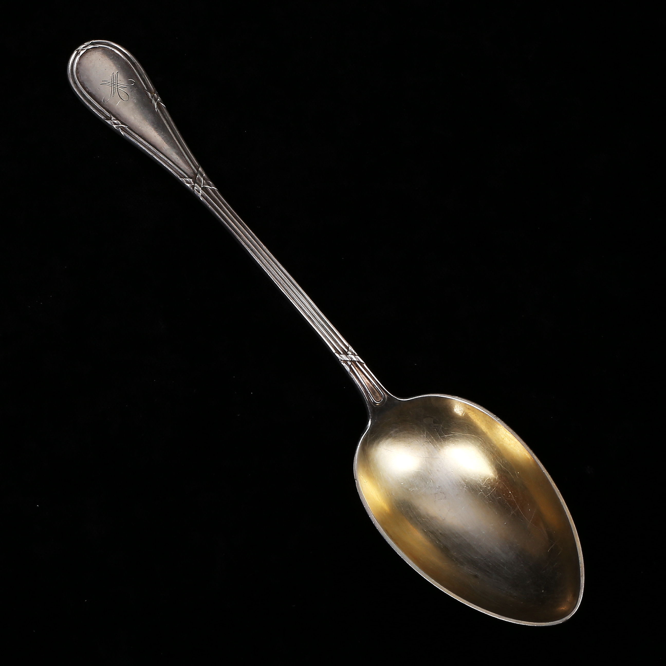 UPPLÄGGINGSSKED, silver, Danmark 1917, vikt 116 gram.