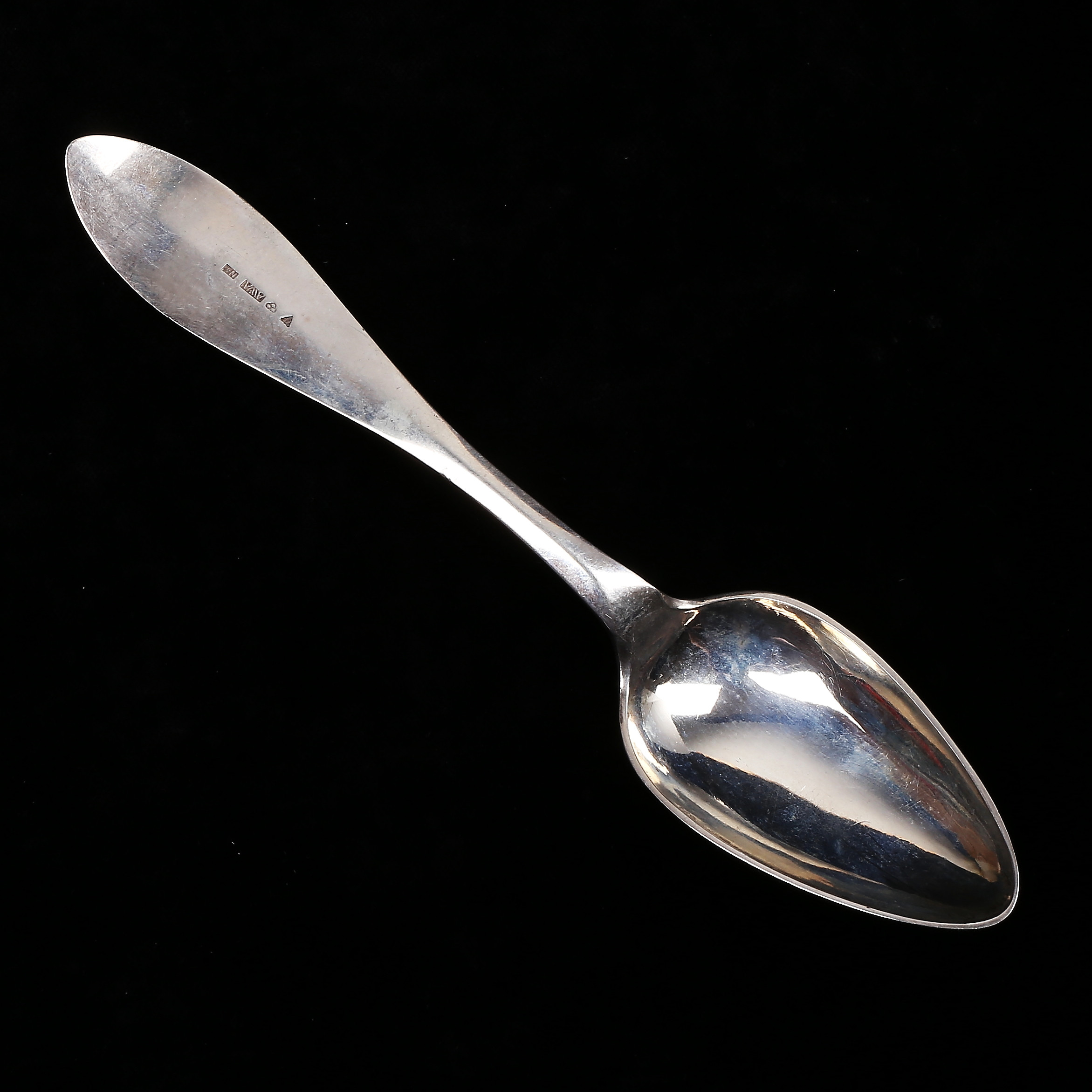 SKED, silver, August Wilhelm Ahnström, Växjö 1843, vikt 51 gram.