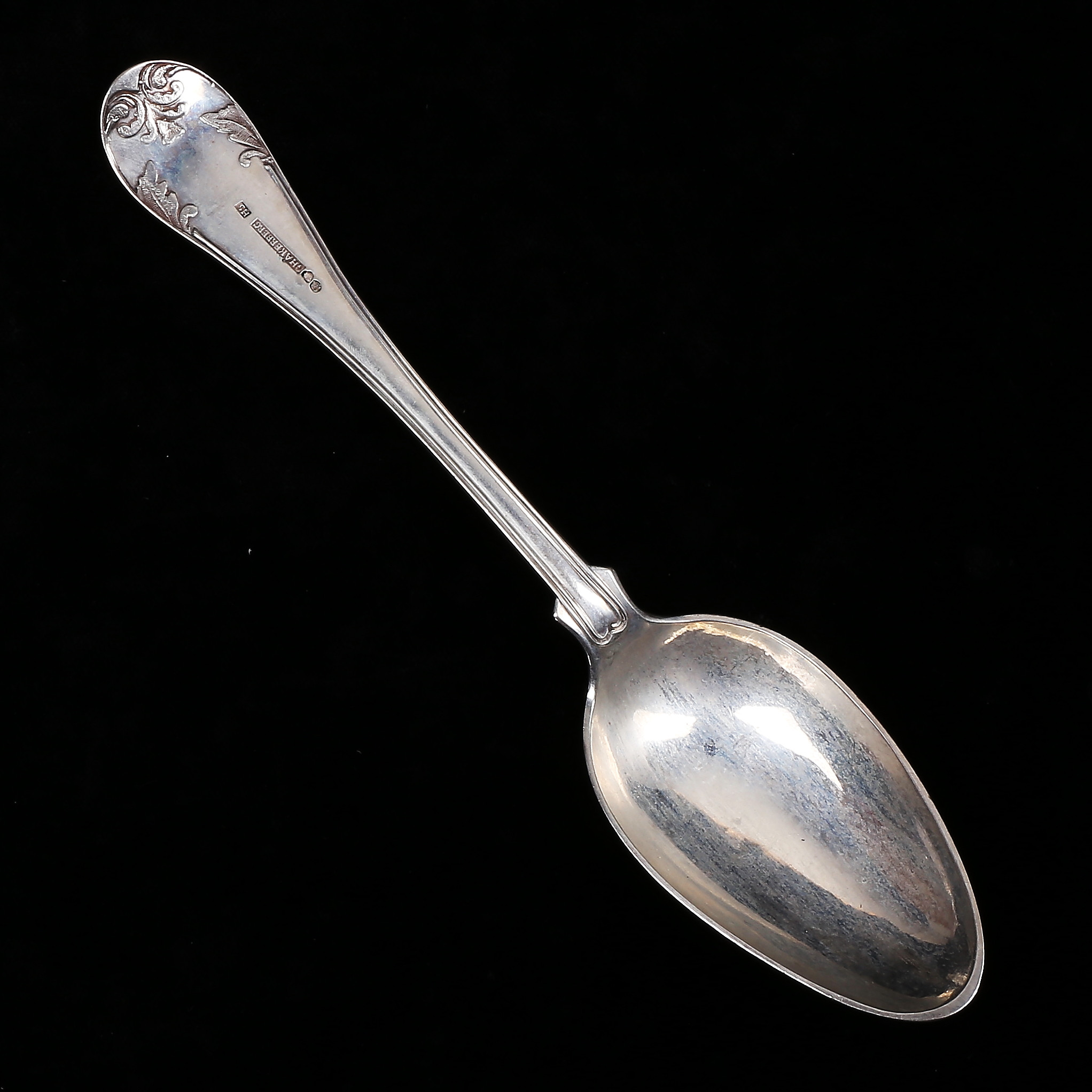SKED, silver, "Gammal Fransk", Georg Henrik Åkerberg, Växjö 1862, vikt 76 gram.