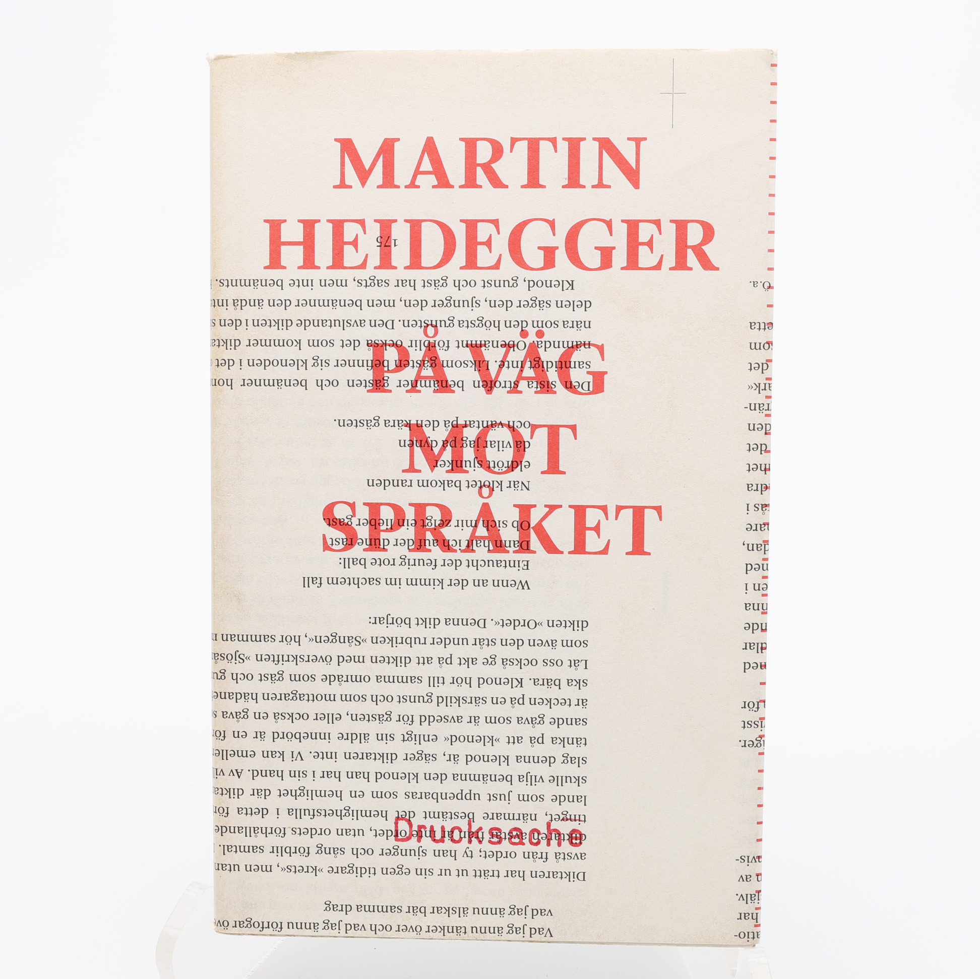 FILOSOFI.DEN TYSKE FILOSOFEN MARTIN HEDIEGGERS PÅ VÄG MOT SPRÅKET 2012.