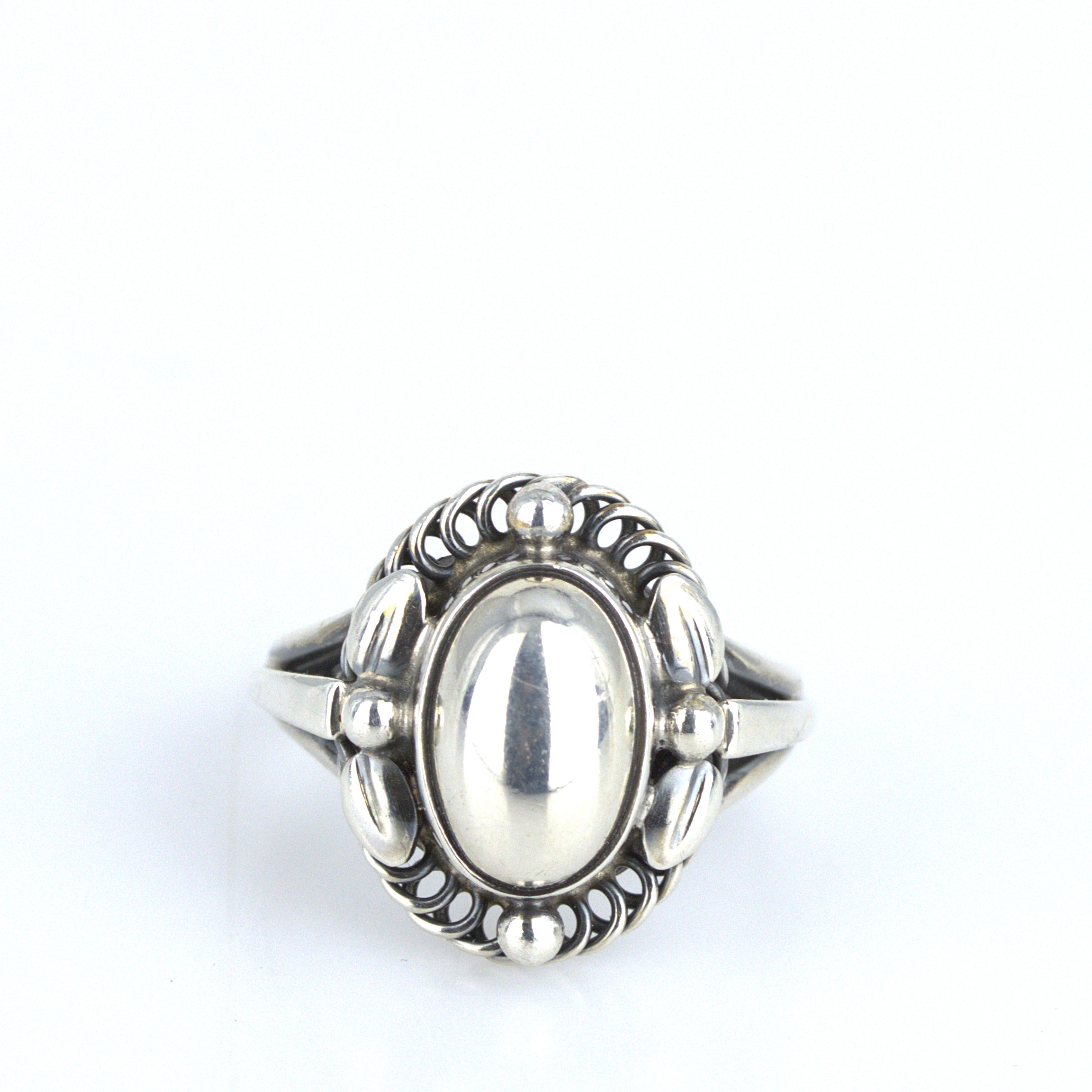 GEORG JENSEN. Ring, silver, "Moonlight blossom", Danmark.