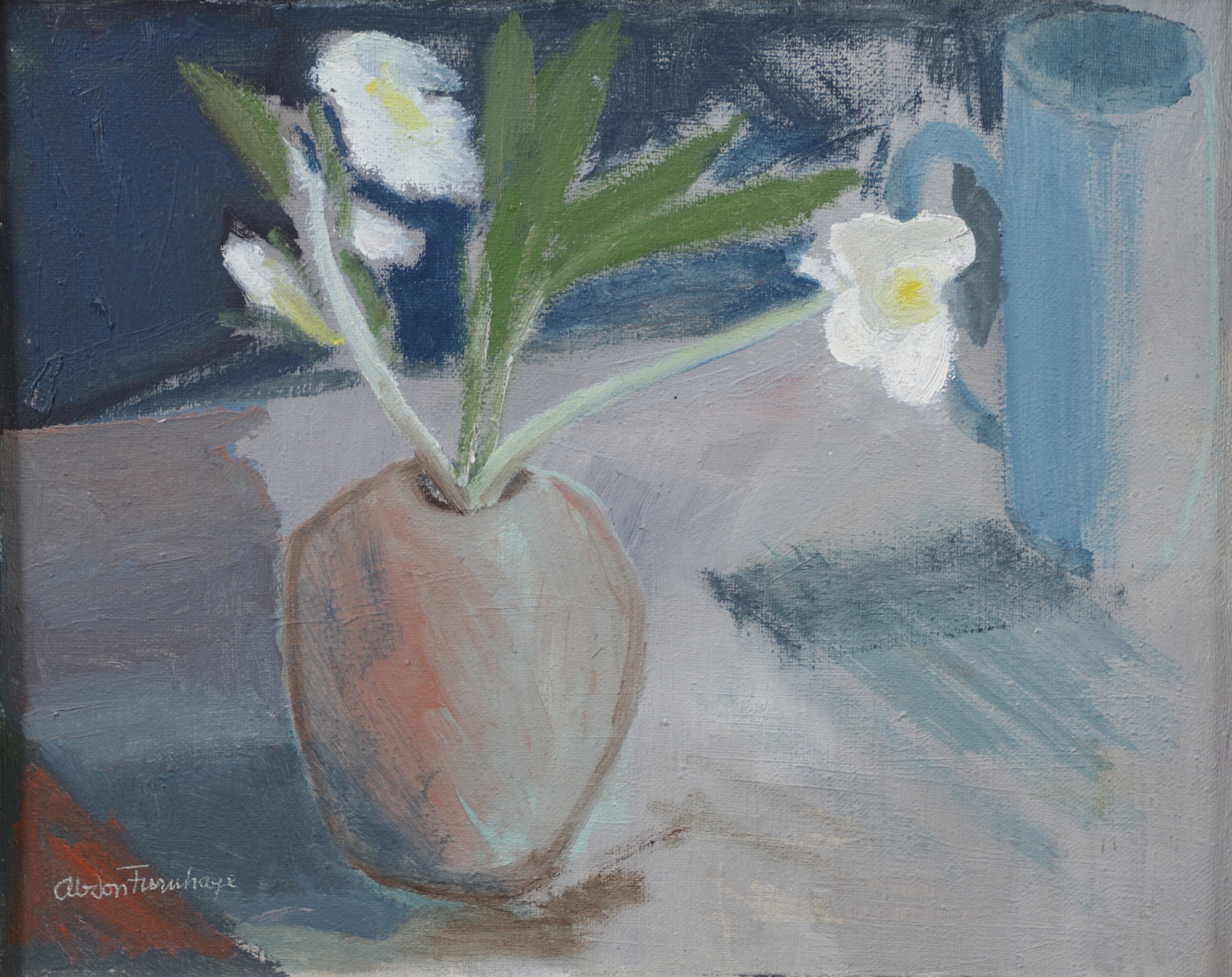 ABDON FURUHAGE (1894-1969). Stilleben, olja på duk, signerad.