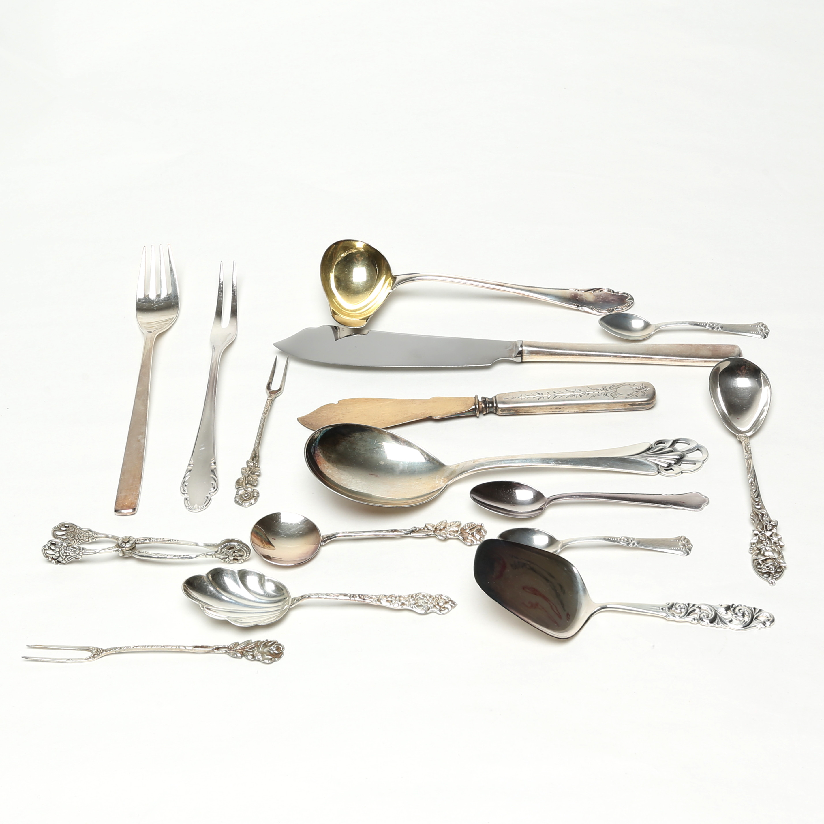 BESTICK, silver, 16 delar.