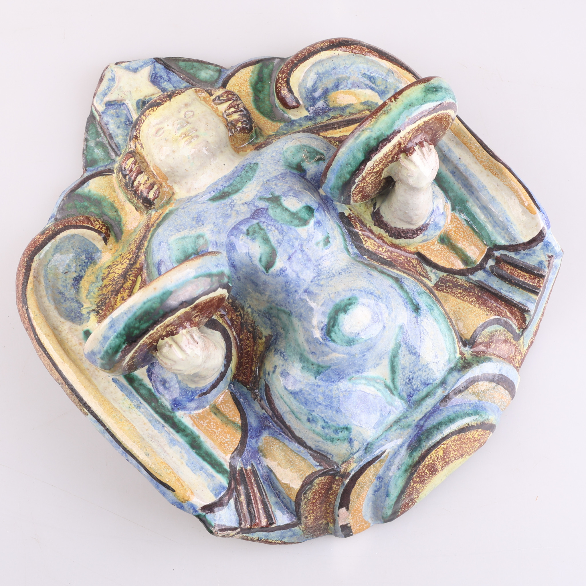LJUSLAMPETT, keramik, Allan Ebeling, Torshälla, 1957.