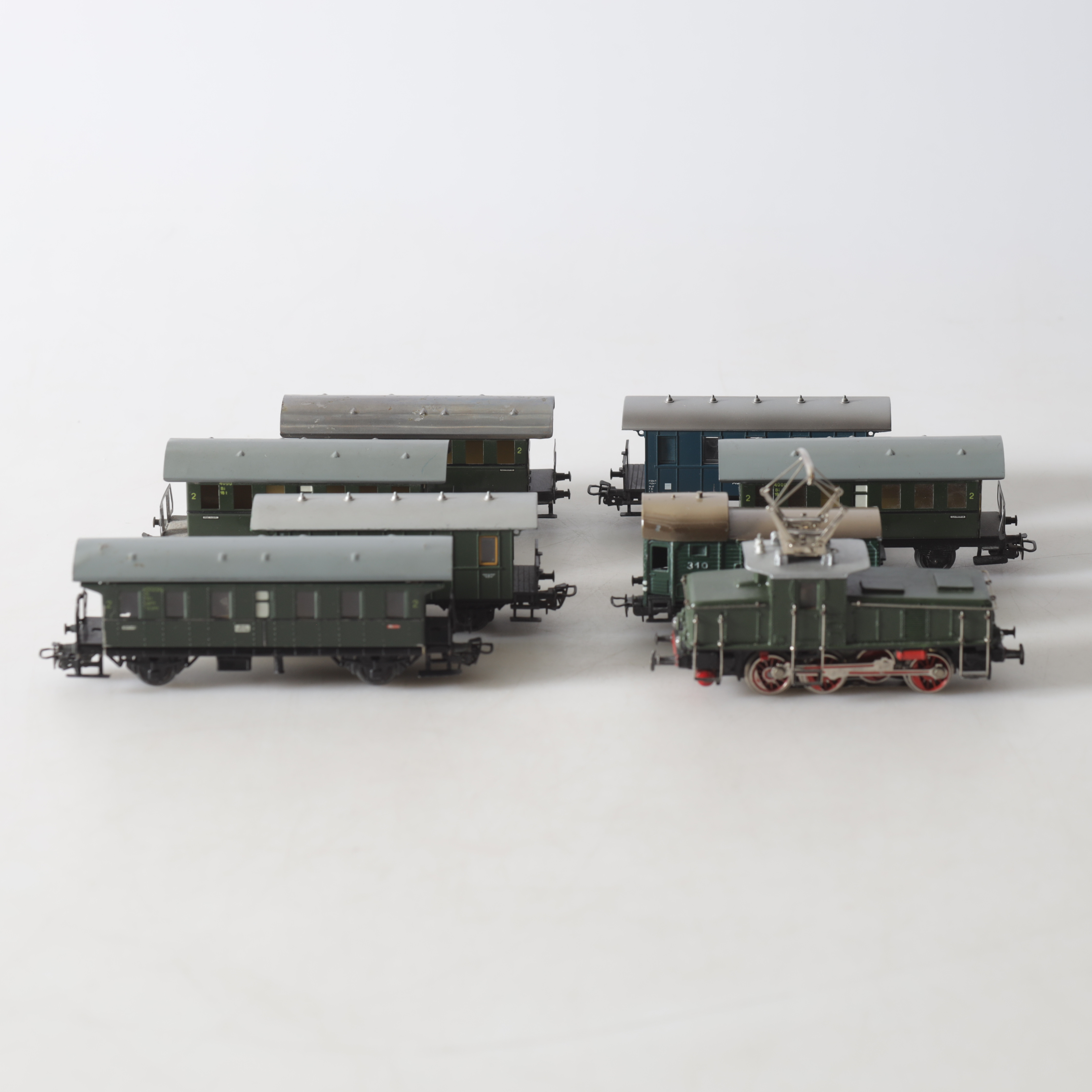 LOK & VAGNAR, 8 st, H0, Märklin.