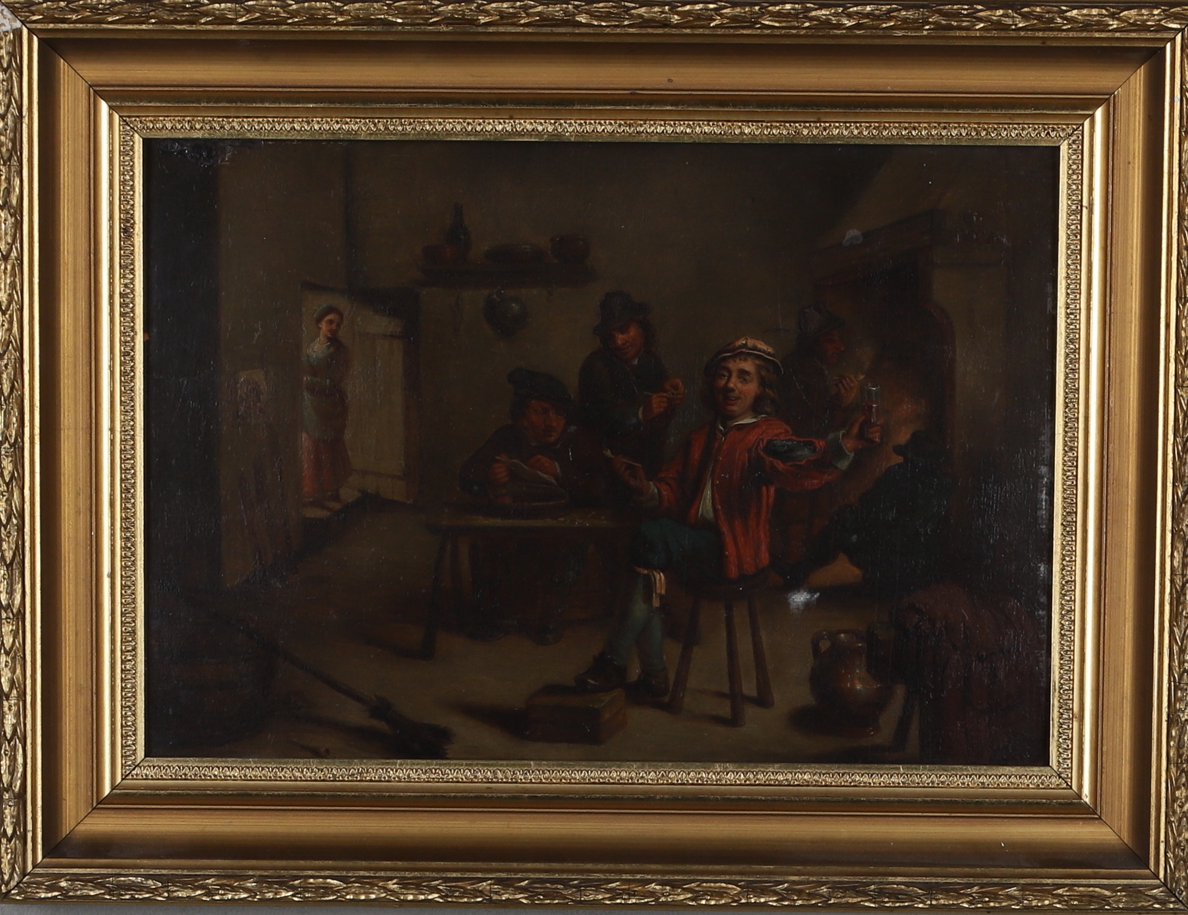 DAVID TENIERS D.Y. efter, Olja på pannå, på världshuset, 1800-tal.