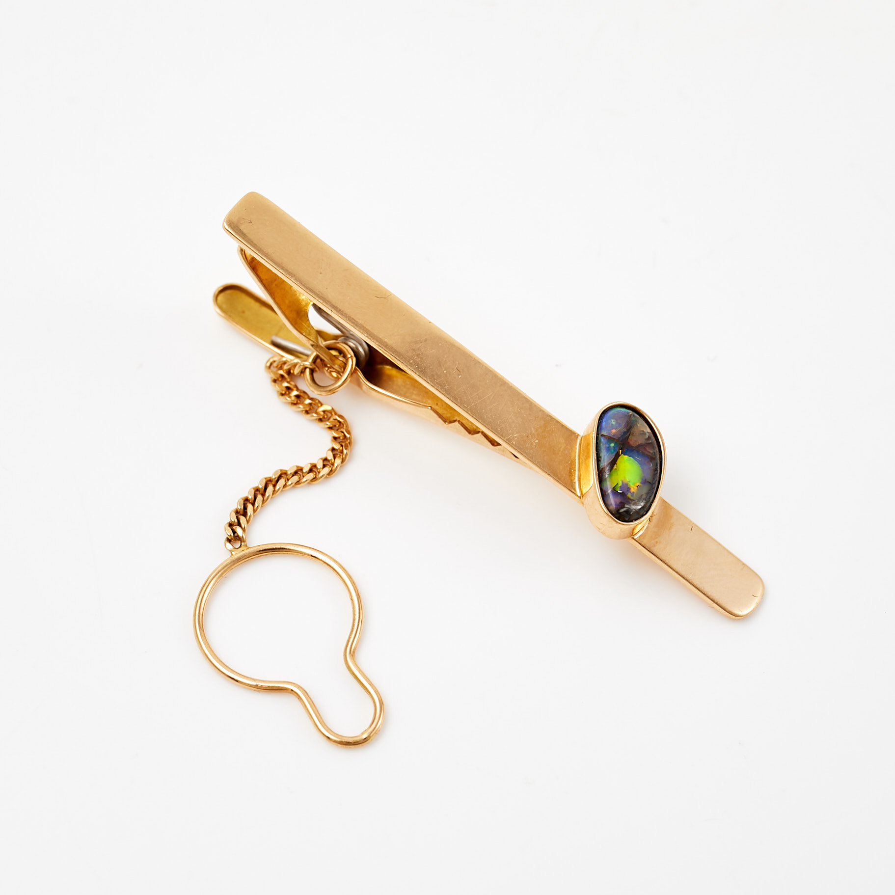 SLIPSNÅL, 18 k guld, 1 cabochonslipad boulderopal, Mann Guldsmed Mikael, Malmö.