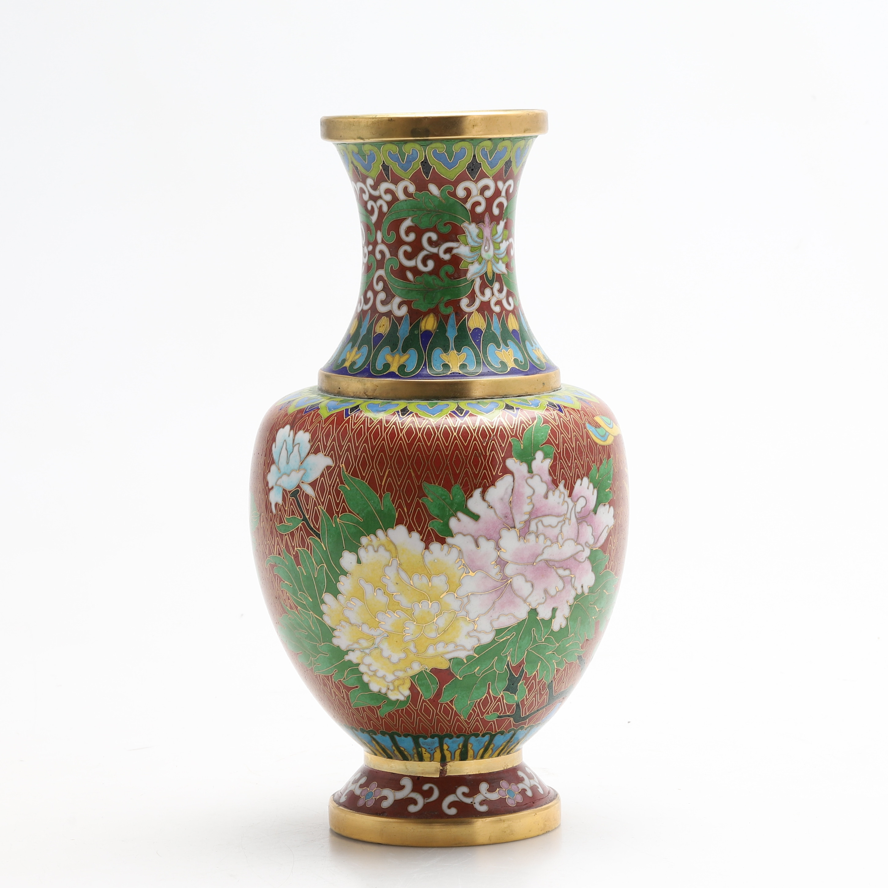 VAS, cloisonné, Kina, 1900-tal.
