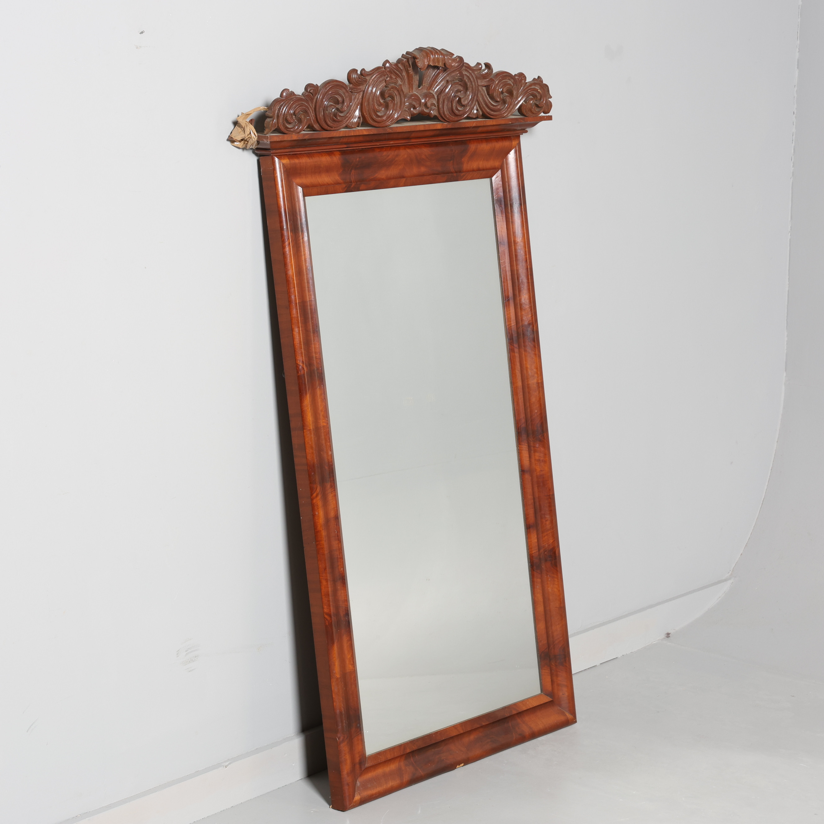 SPEGEL, senempire, 1800-tal, mahogny.