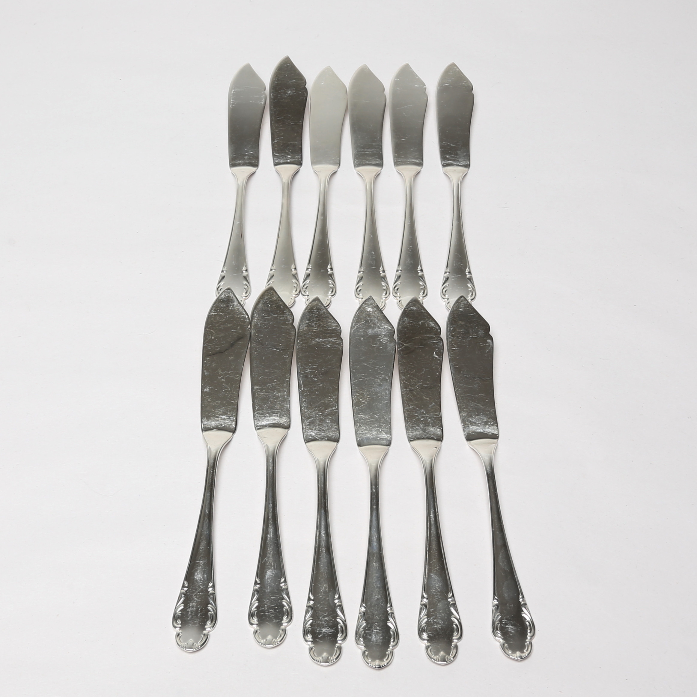 KNIVAR, 12 st, silver, Haga.