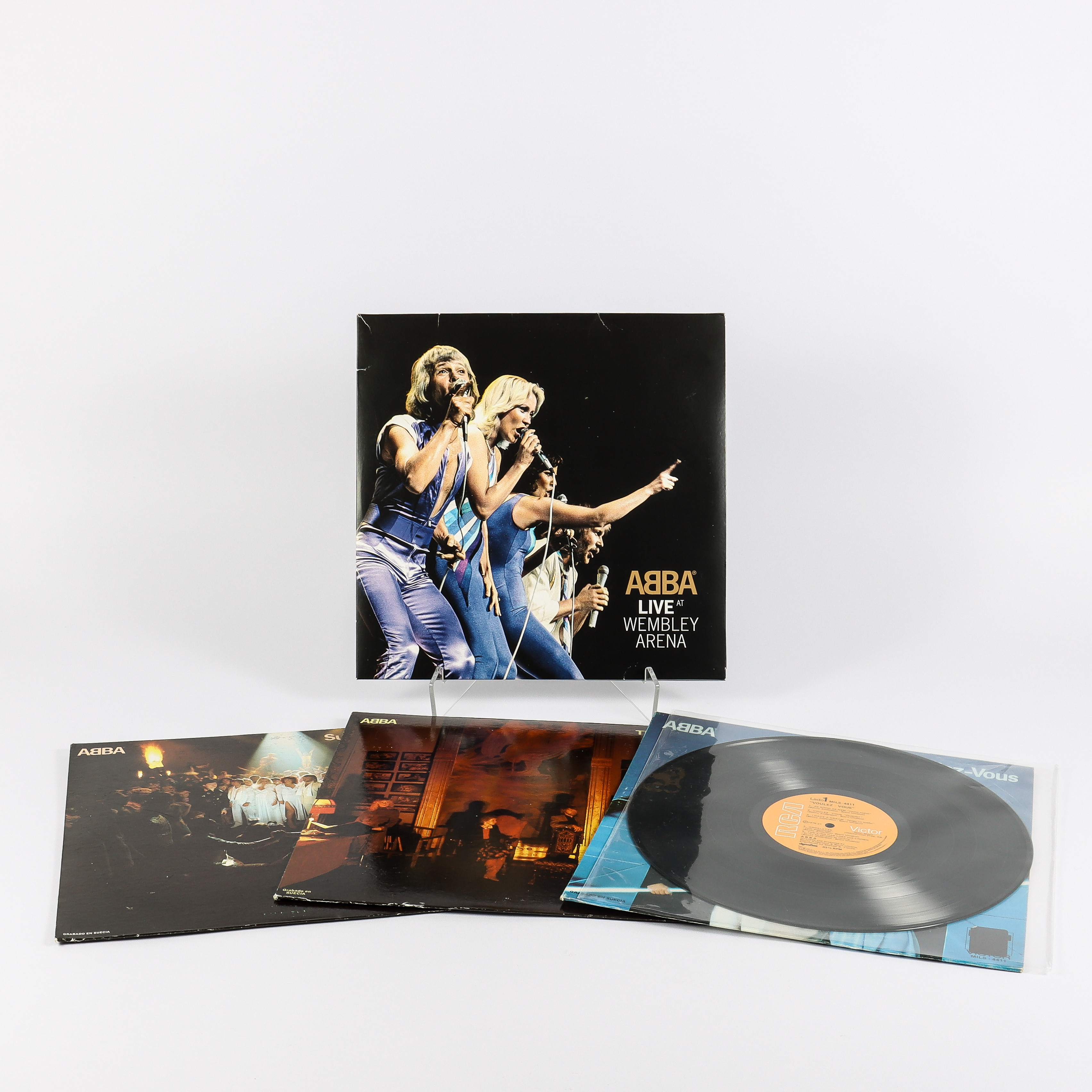 ABBA Vinylskivor 6 stycken, Super Trouper, The Visitor, Voulez - Vous, Live Wembley Arena.