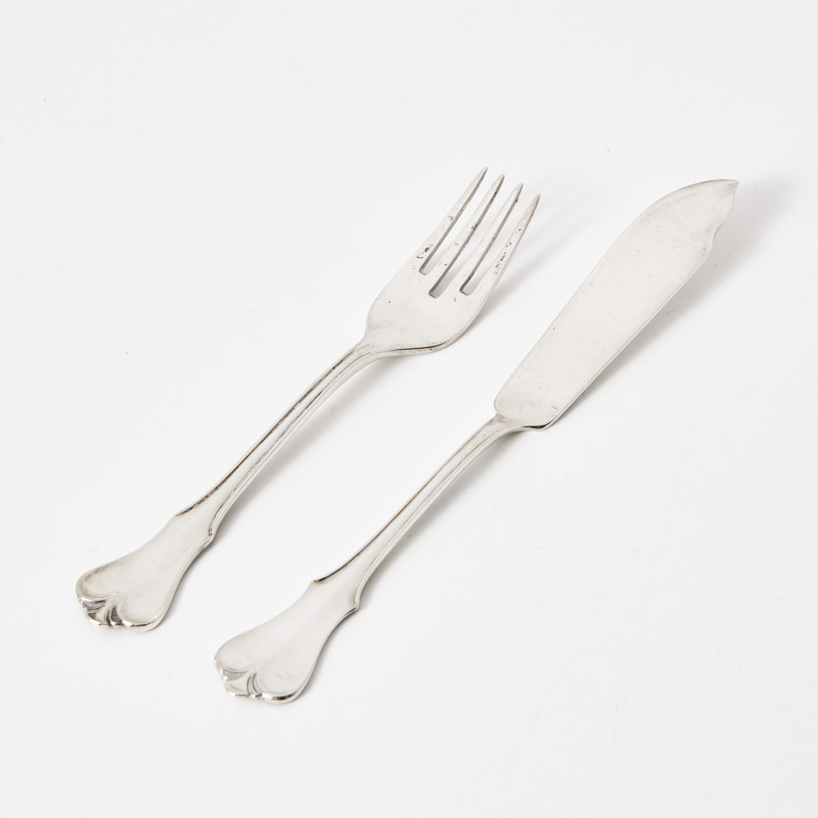 FISKBESTICK, "Colonial", 24 delar, sterlingsilver, Camusso, Peru.