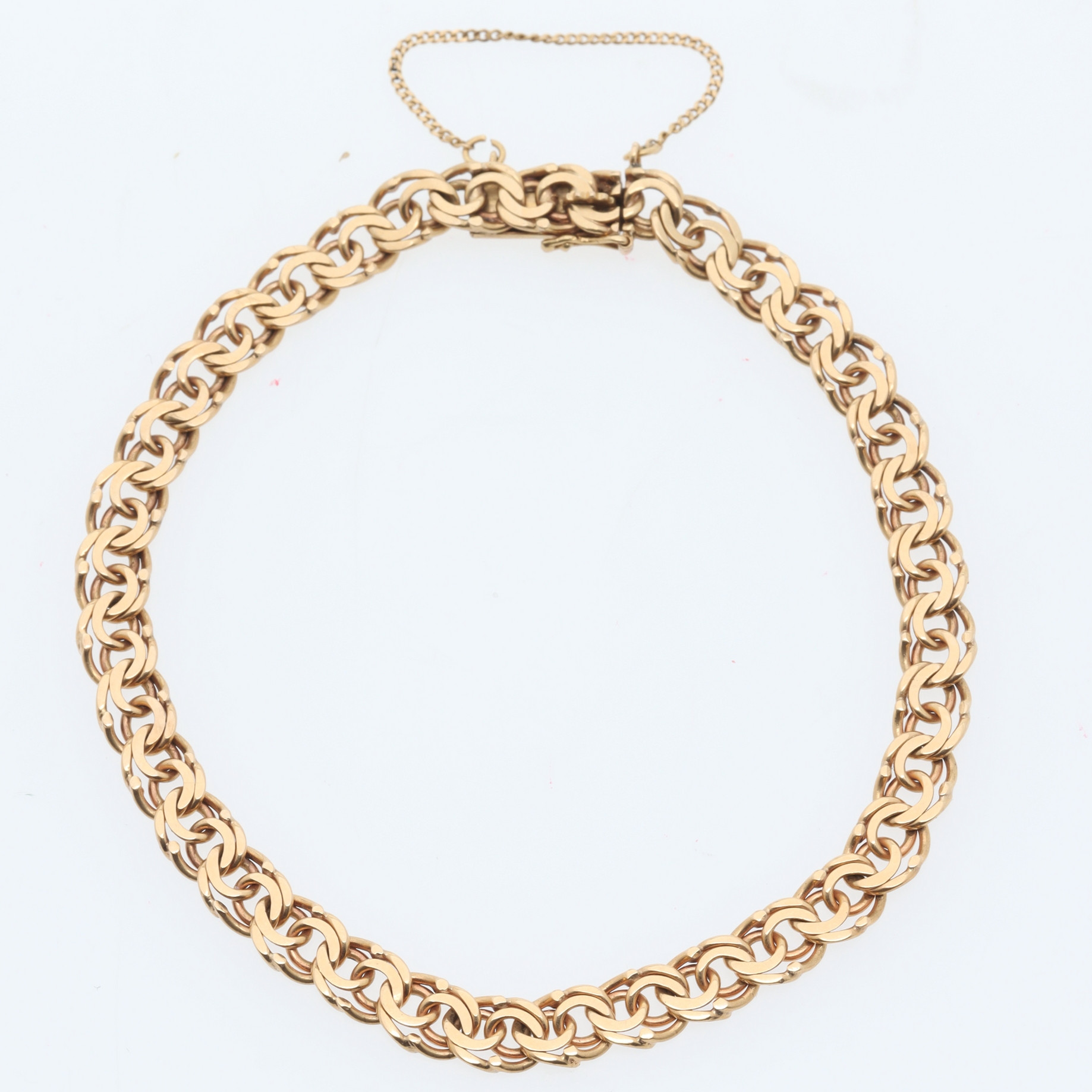 ARMBAND, 18K guld, bismarck, Nordguld Ahlberg & Berghman, 1940-tal.