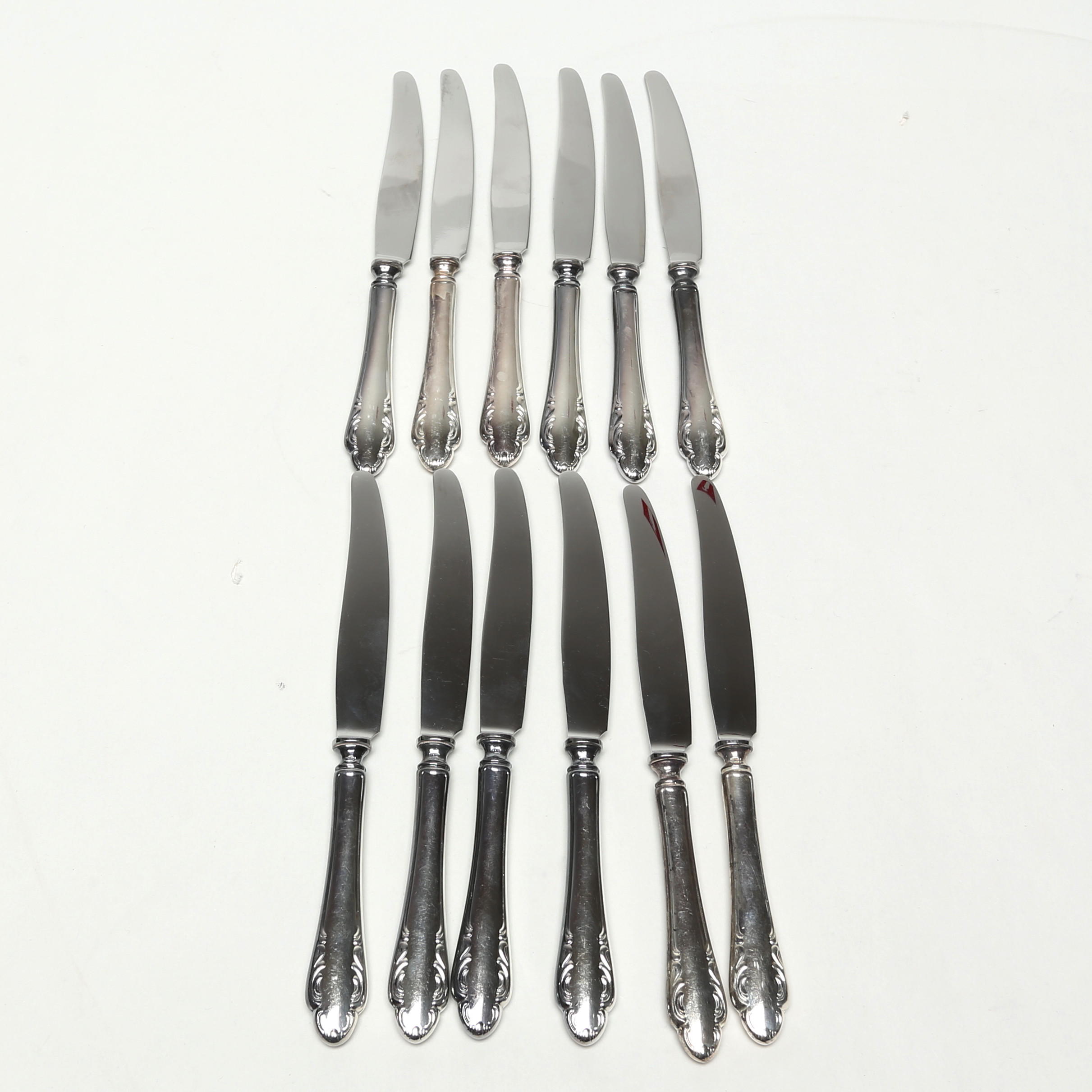 FRUKTKNIVAR, 12 st, silver, Haga.