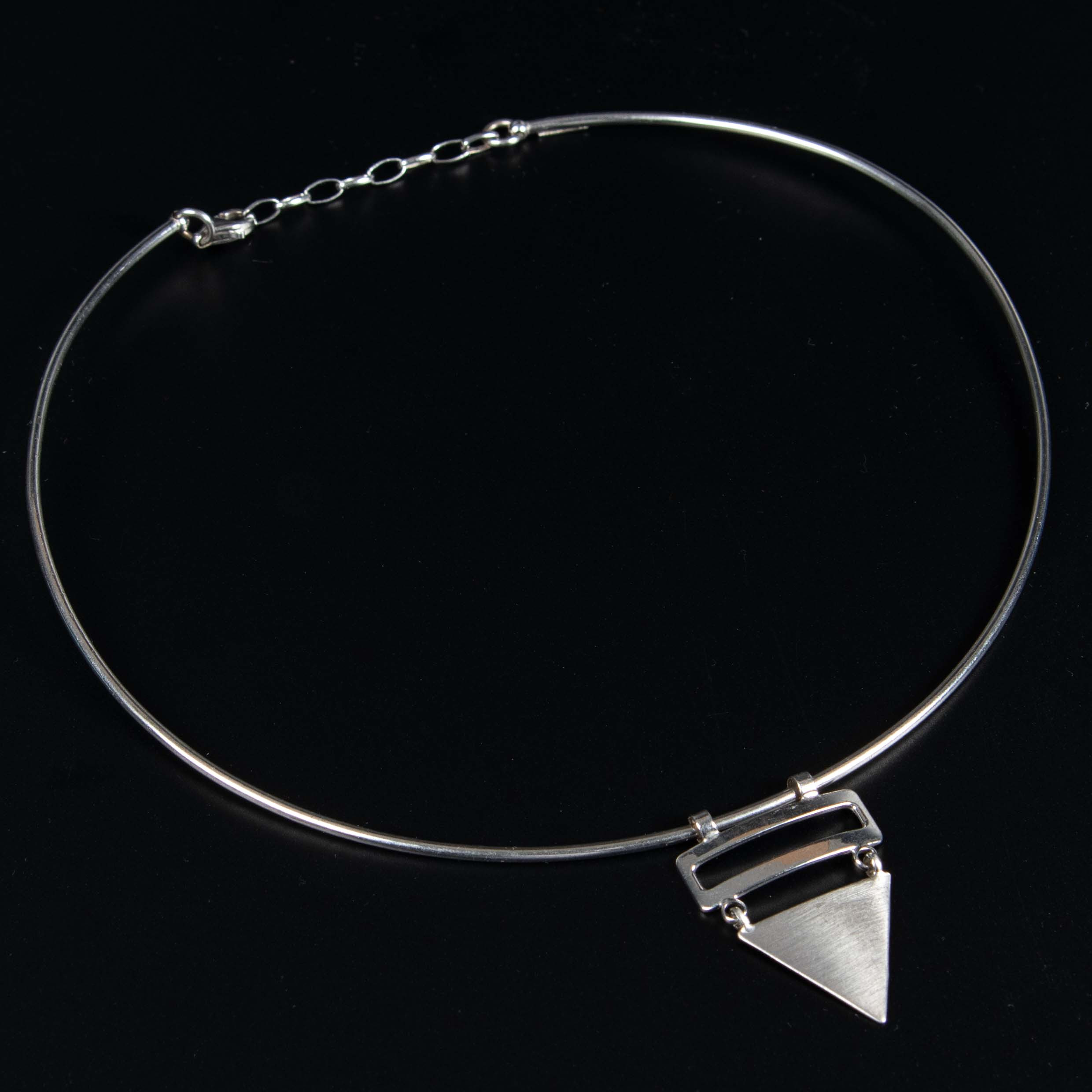 COLLIER, sterlingsilver.
