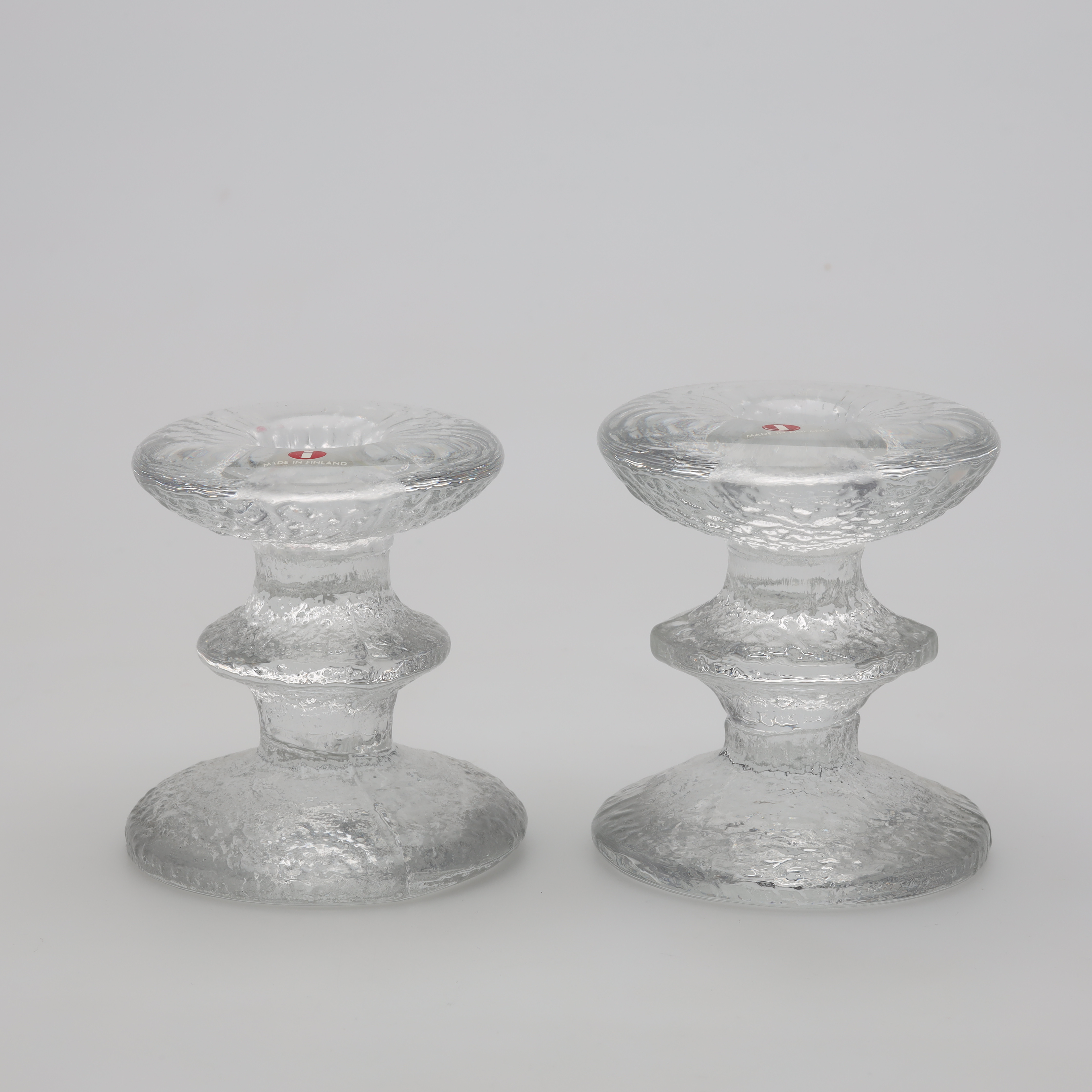 LJUSSTAKAR 2 st " Festivo" Iittala, Finland.