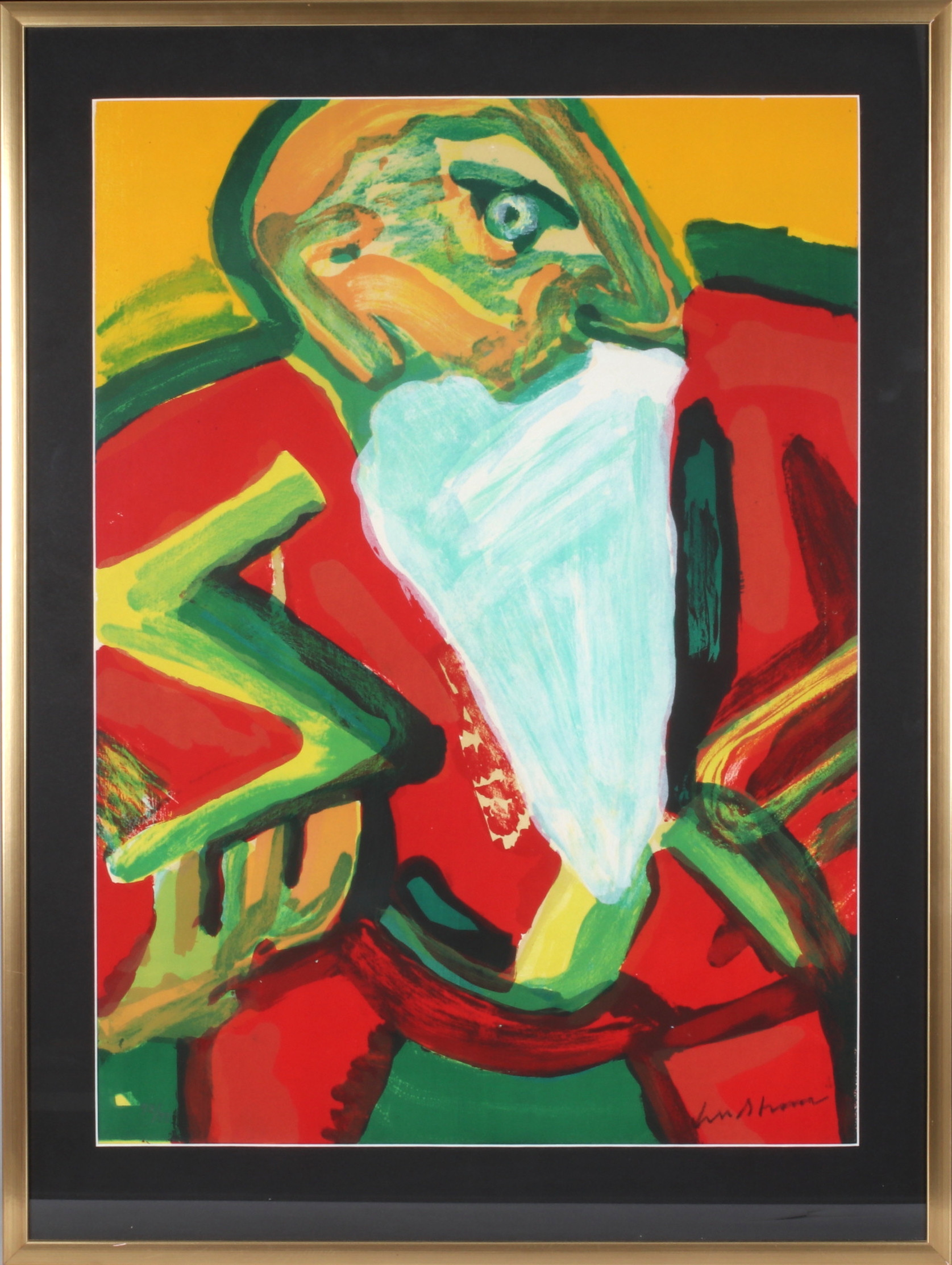 BENGT LINDSTRÖM. "Gustav Vasa", litografi, signerad och numrerad 98/99.