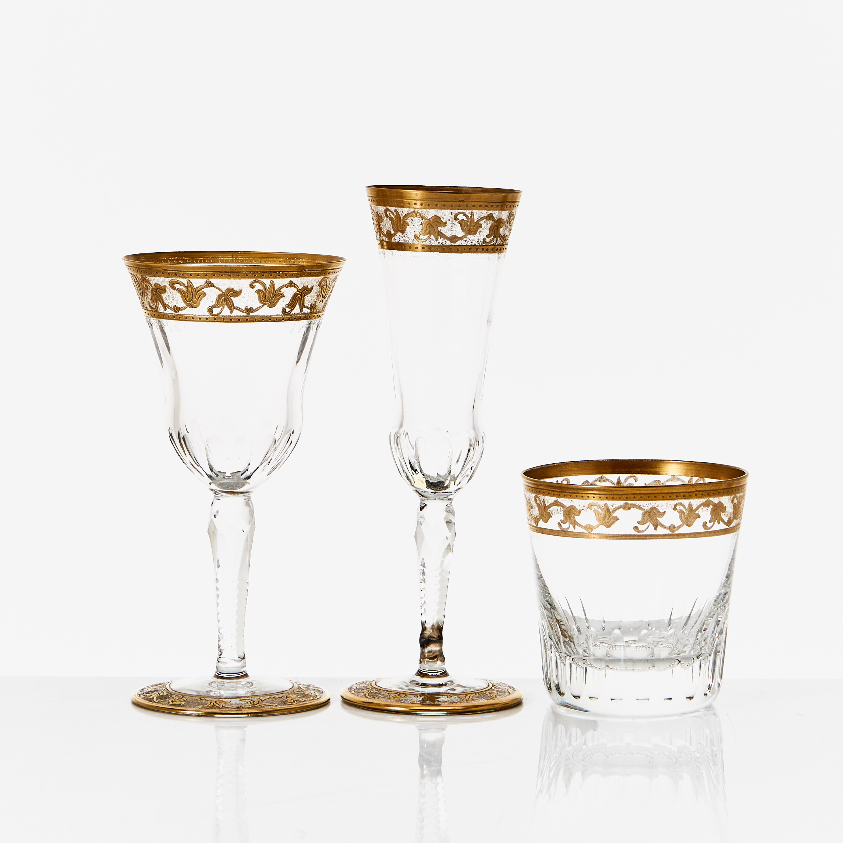 SERVSDELAR, 12 st, "Callot Cristal Doré". St. Louis, Frankrike.