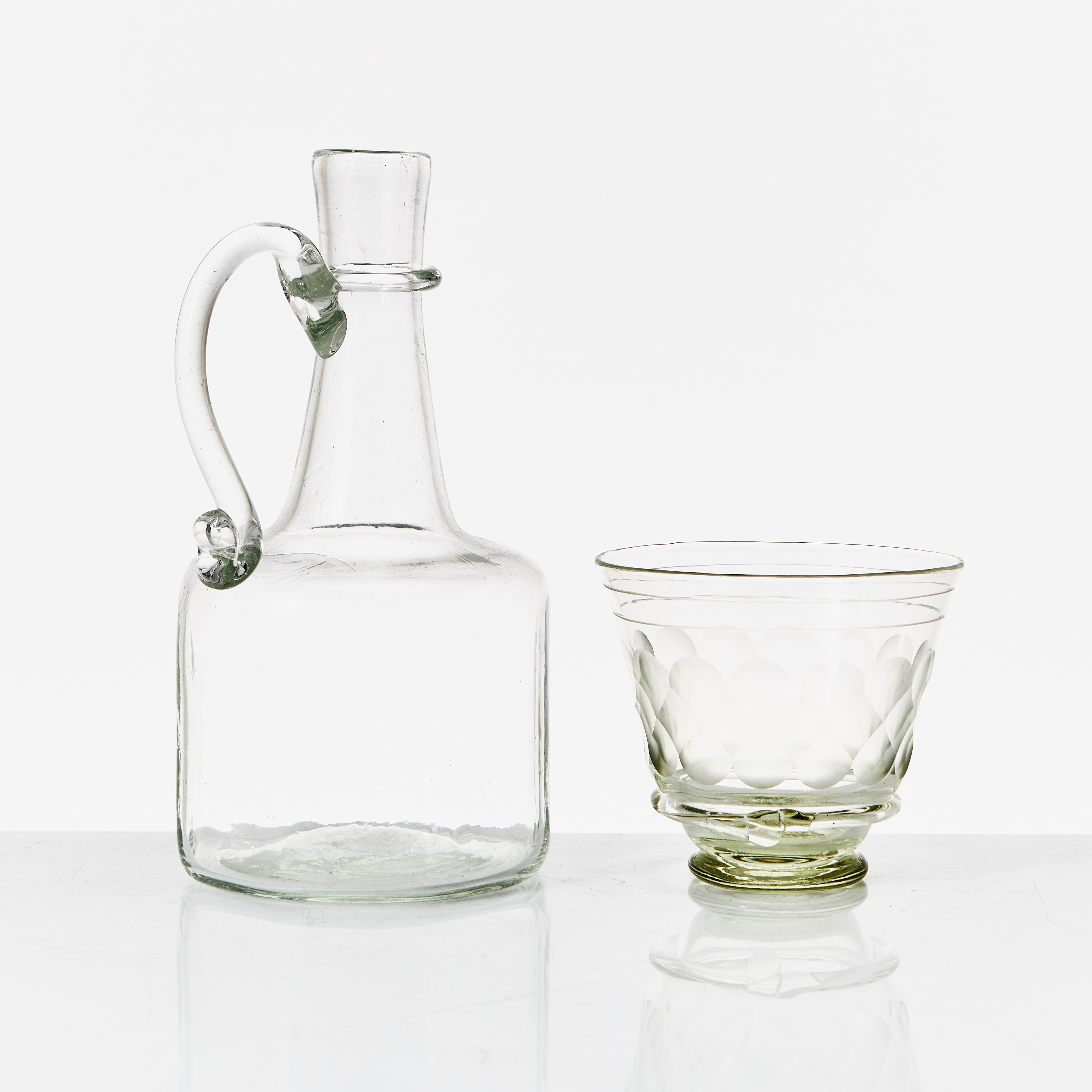 SKÅLAR & KARAFFER, 5+3 st, glas.