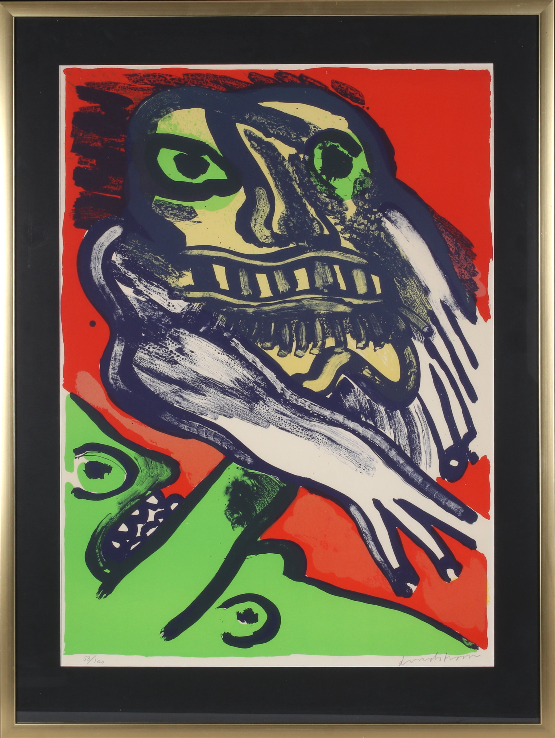 BENGT LINDSTRÖM. "Rosemary's baby", litografi, signerad och numrerad 58/100.