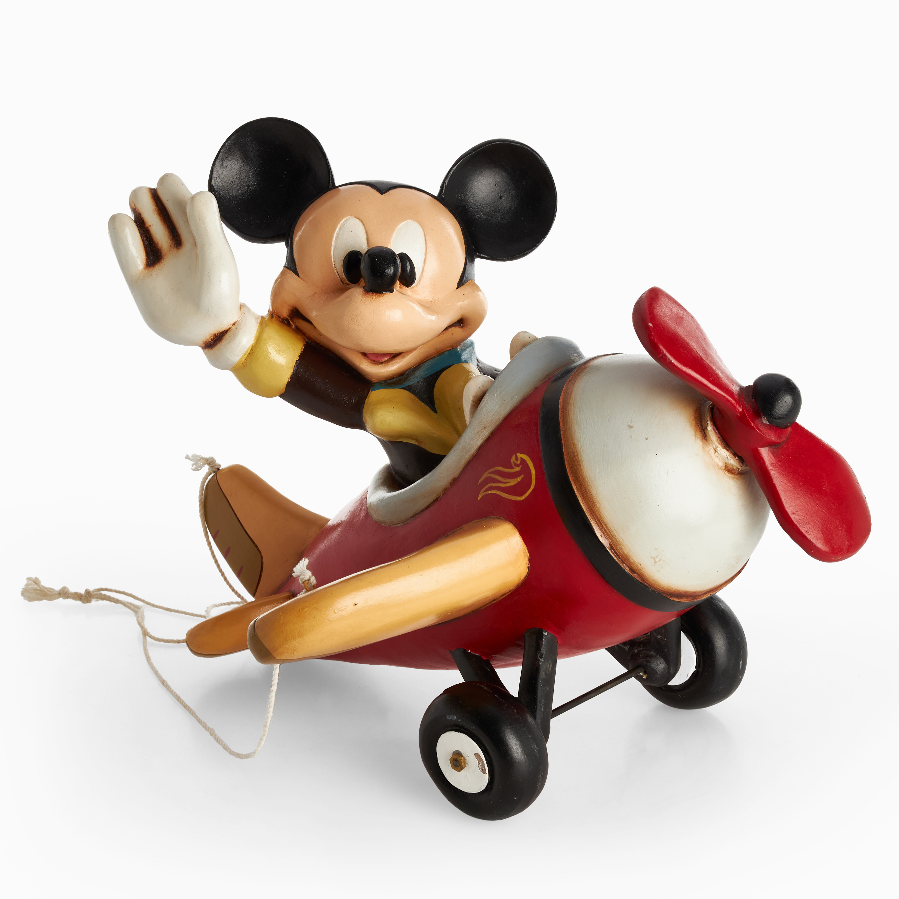 MOBIL, Musse Pigg i flygplan, Disney, bemålad.